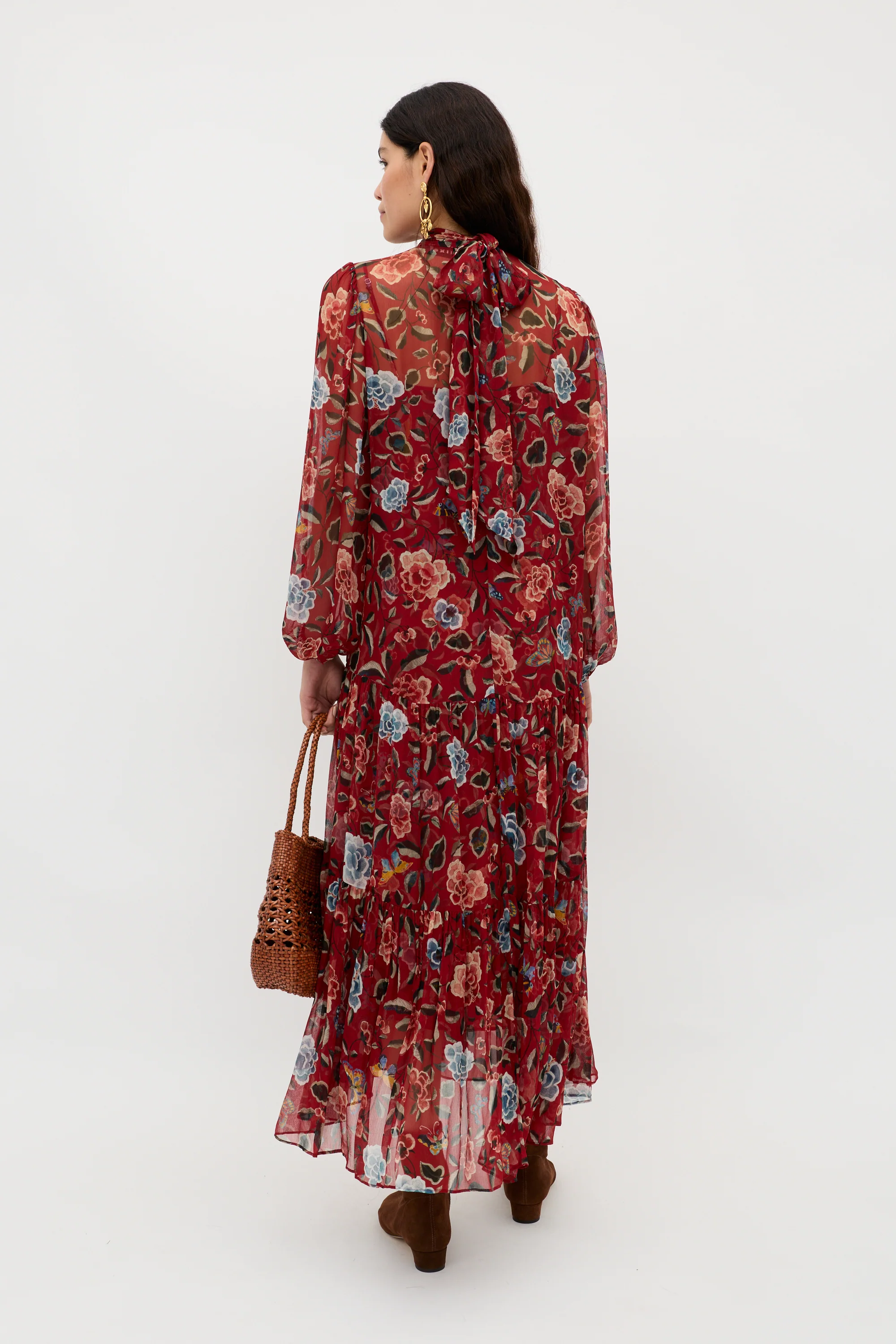 Adalind - Butterfly Floral Burgundy - Image 5