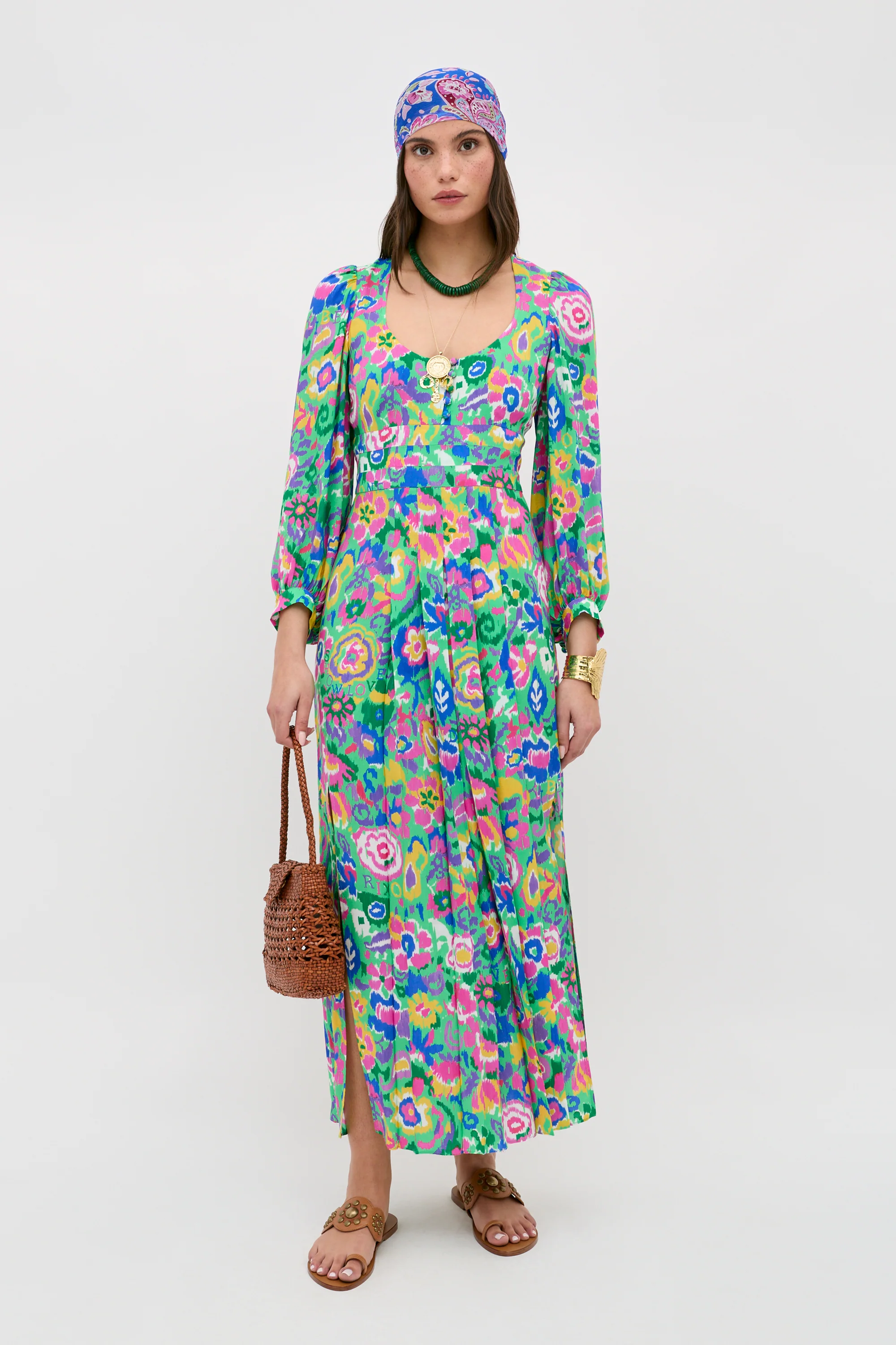 Alfie - Ikat Bloom Green - Image 2