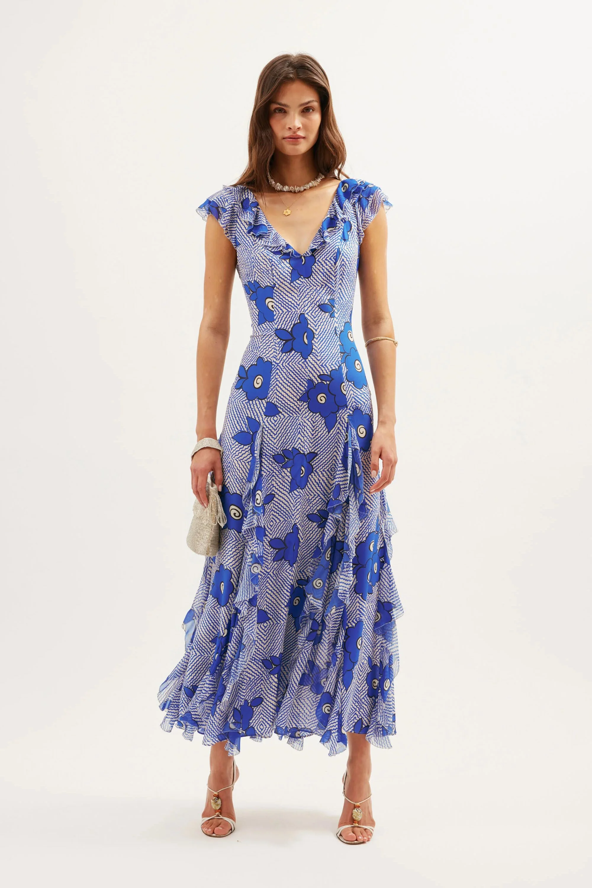 Ambika - Milos Floral Blue