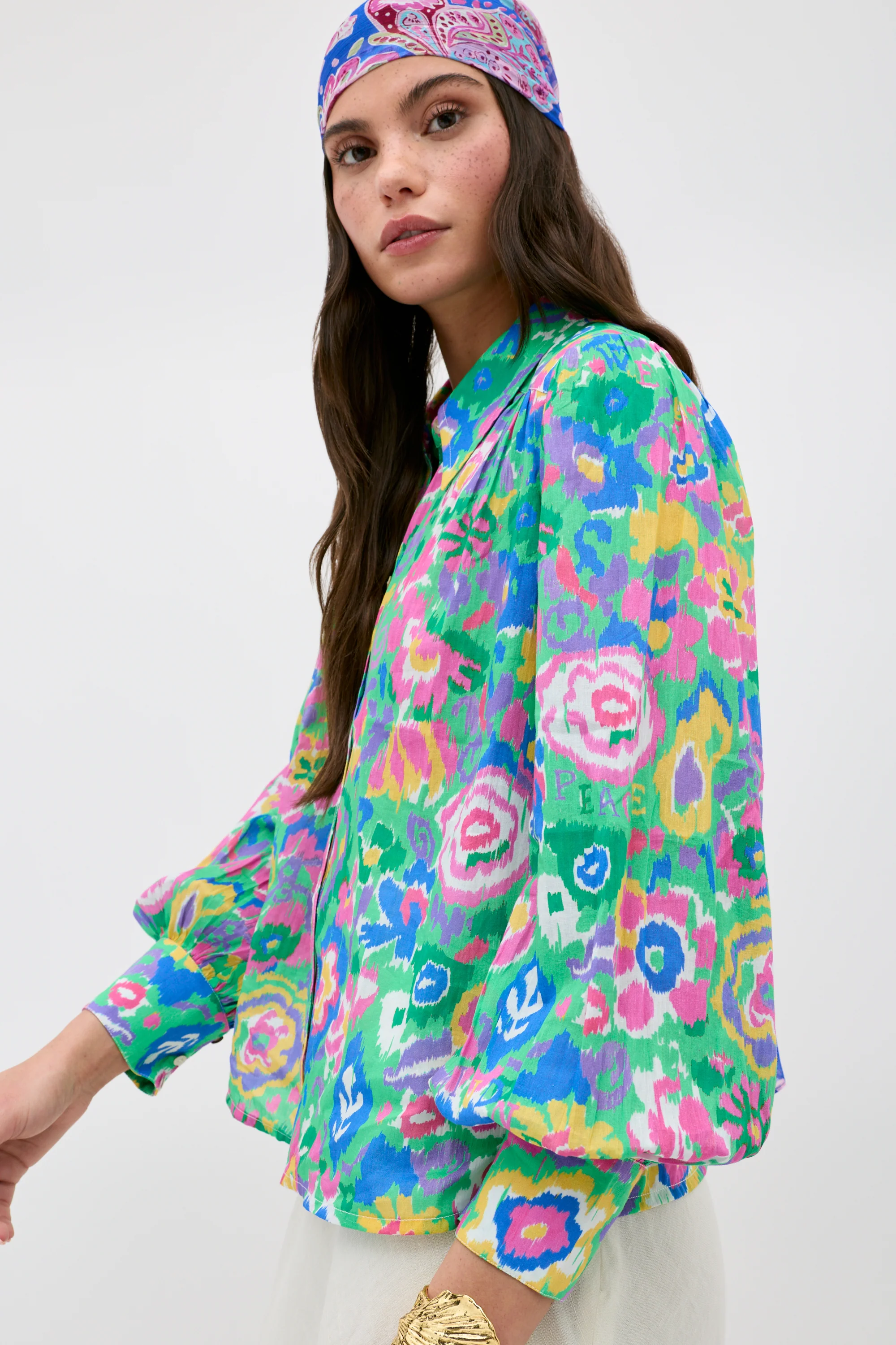 Blake - Ikat Bloom Green - Image 3