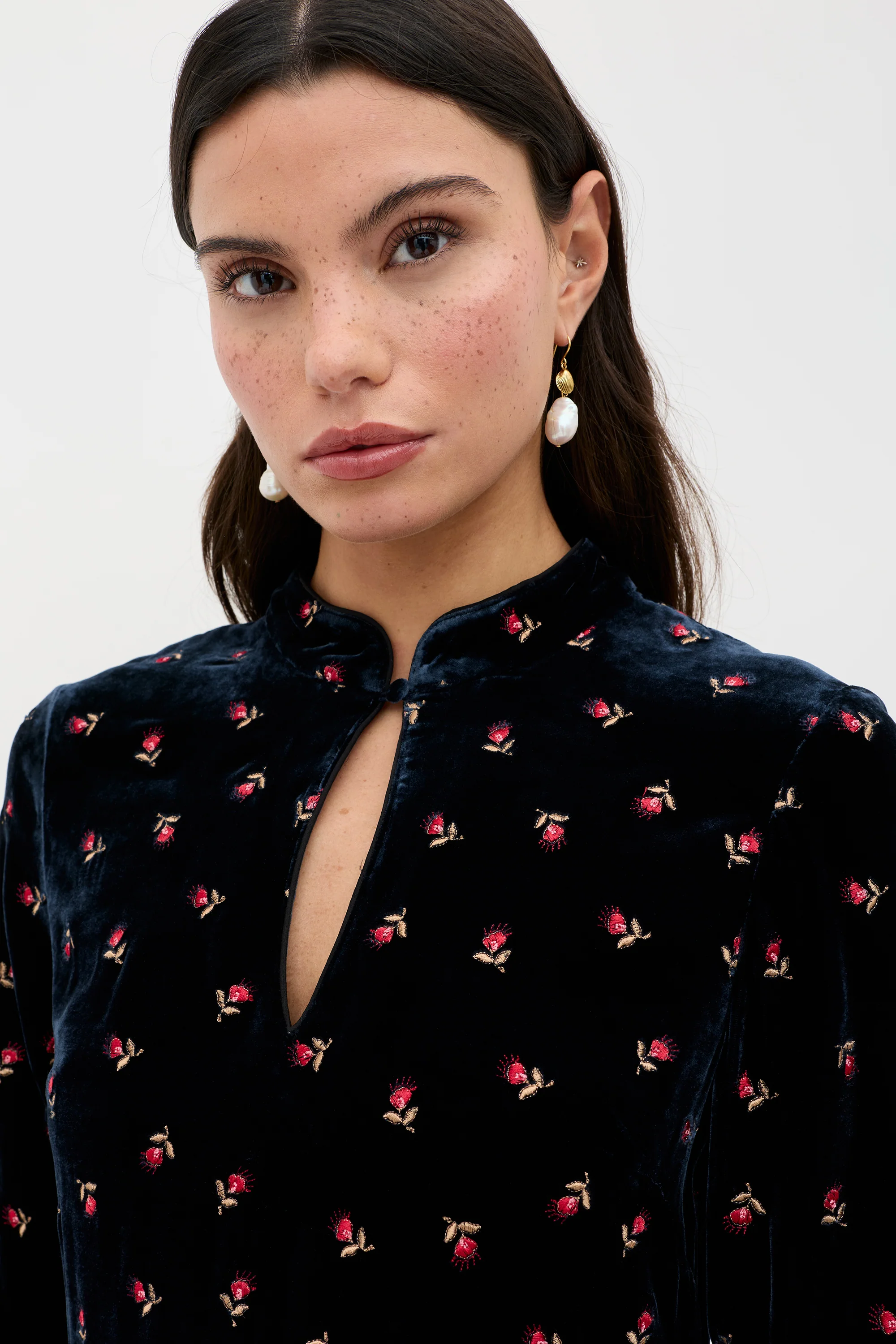 Calla - Dandy Embroidery Deep Navy - Image 3