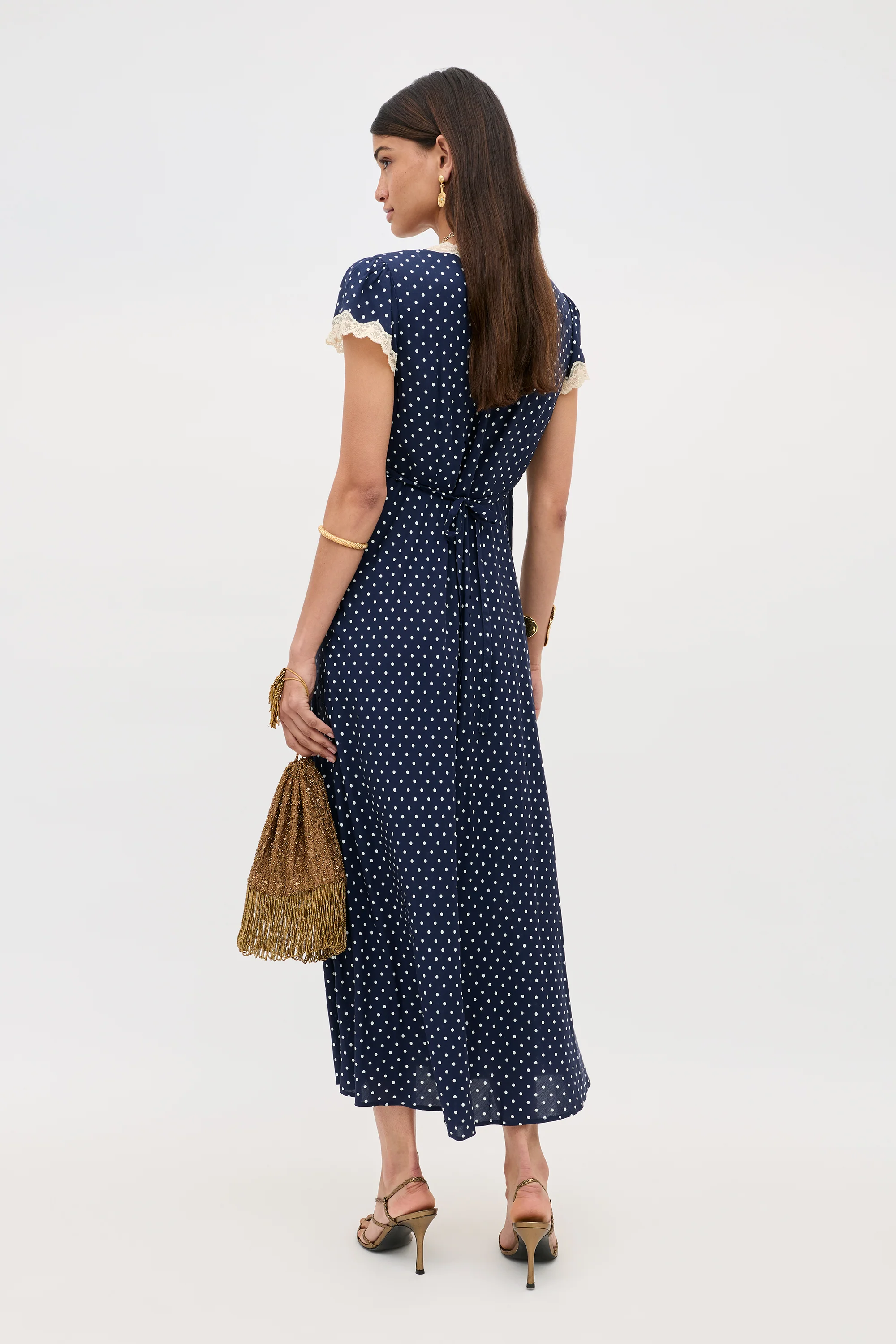 Clarice - Navy Polka Dot - Image 3