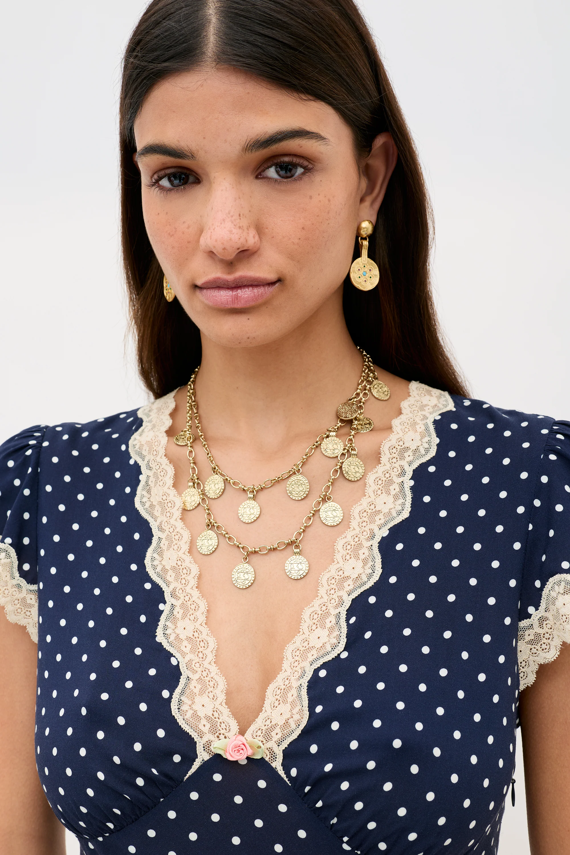 Clarice - Navy Polka Dot - Image 4