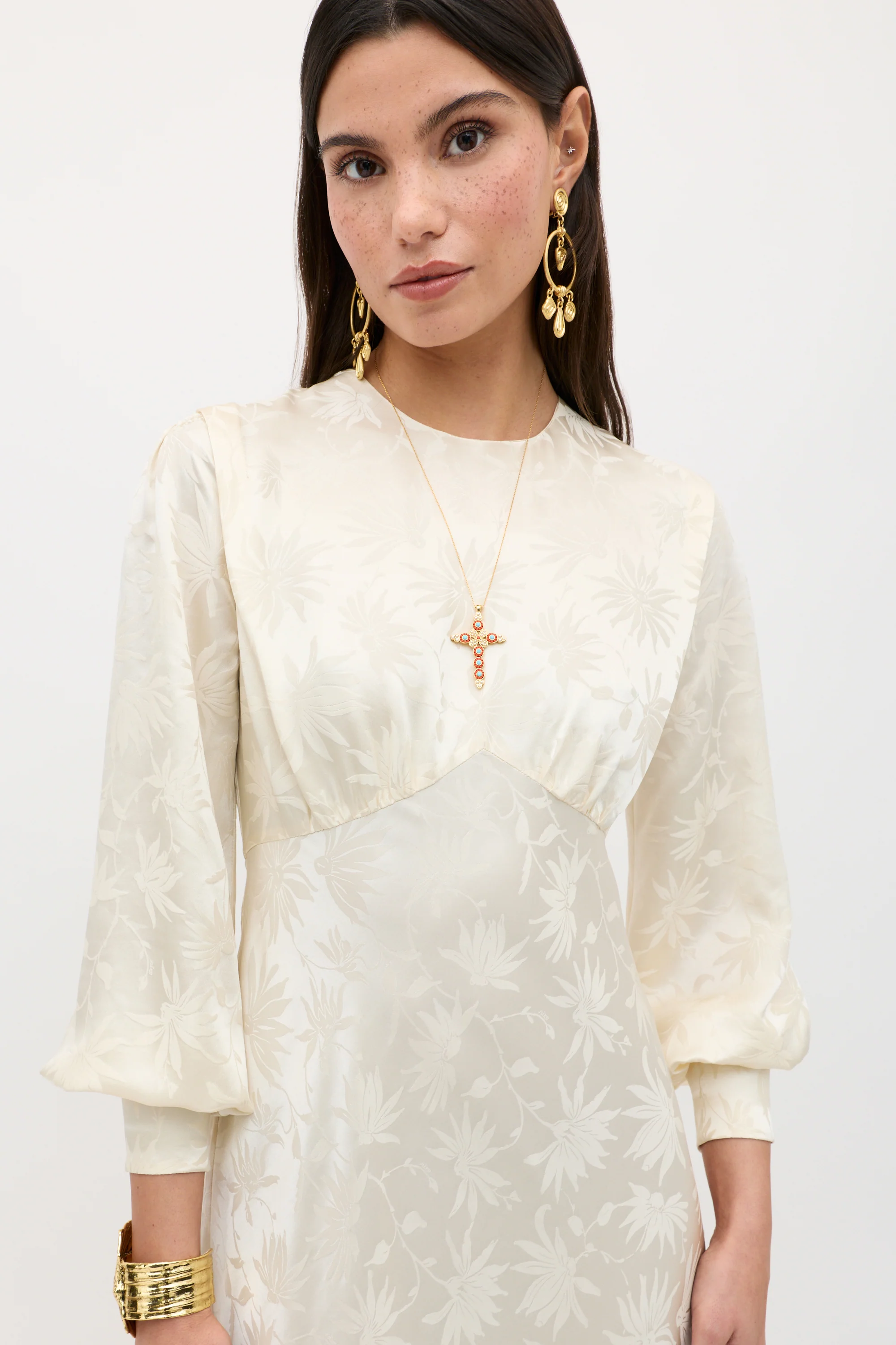 Clementine - Daisy Jacquard Champagne - Image 4
