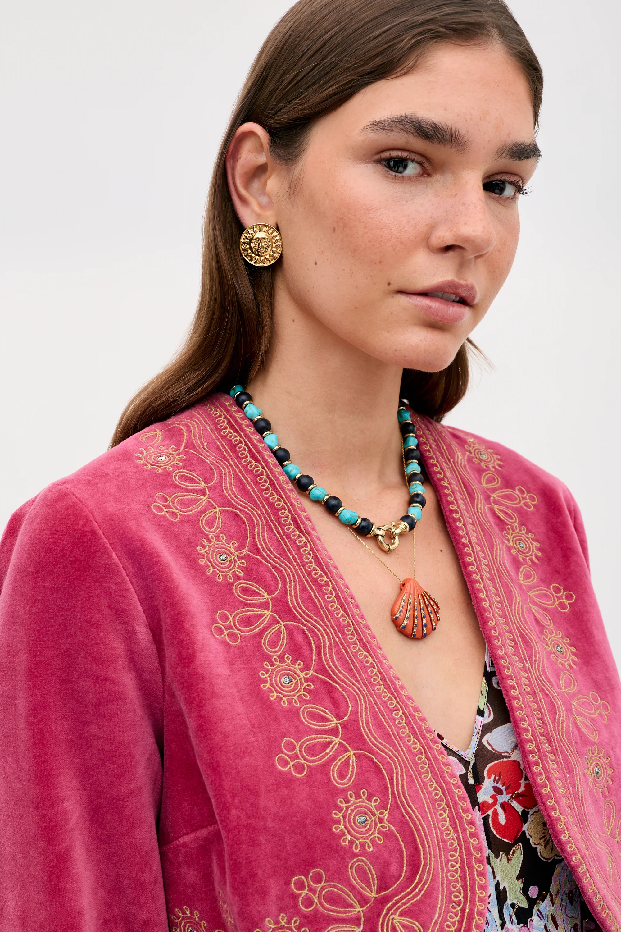 Cliona - Soutache Embroidery Magenta Pink - Image 3