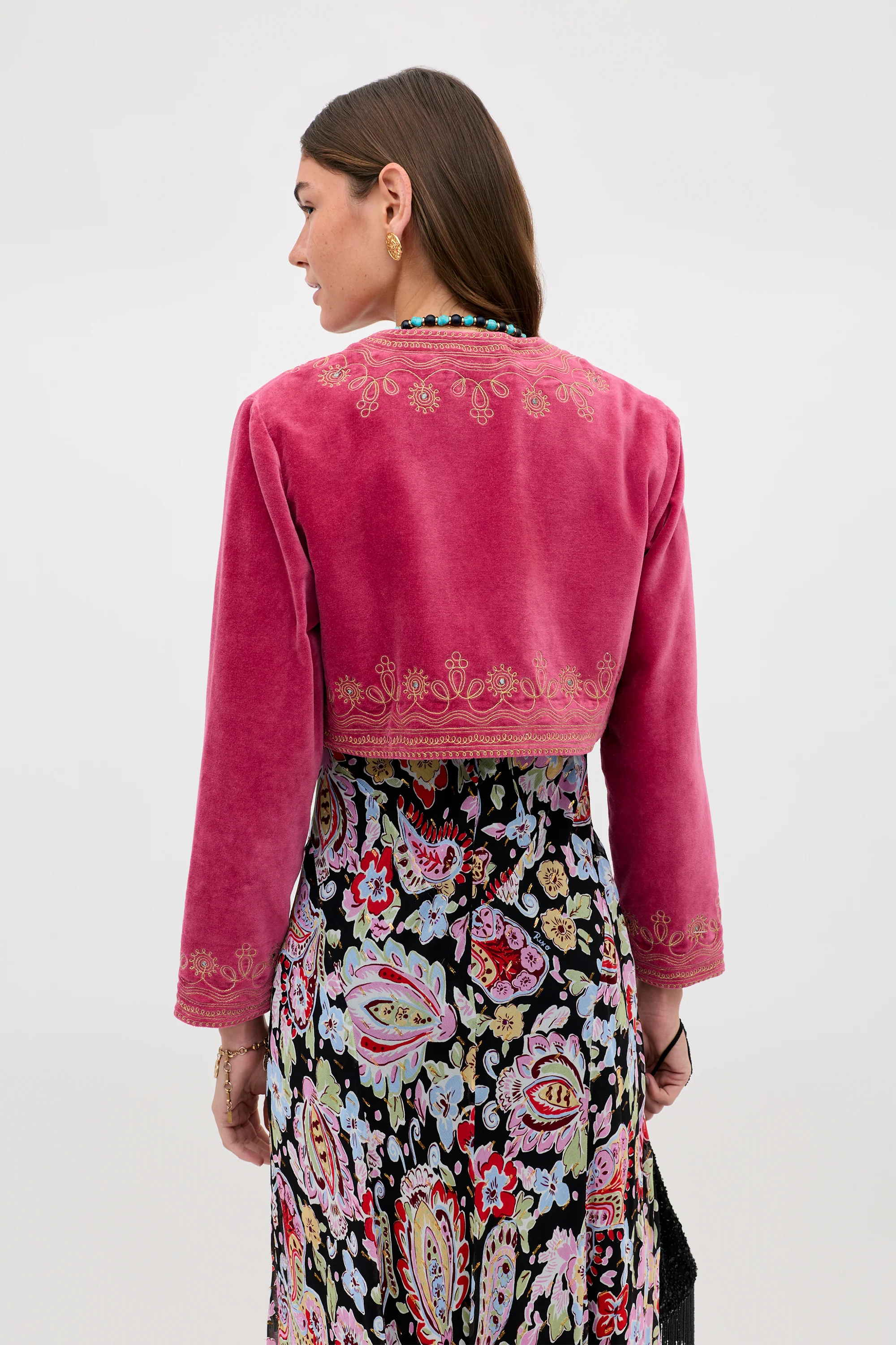 Cliona - Soutache Embroidery Magenta Pink - Image 4