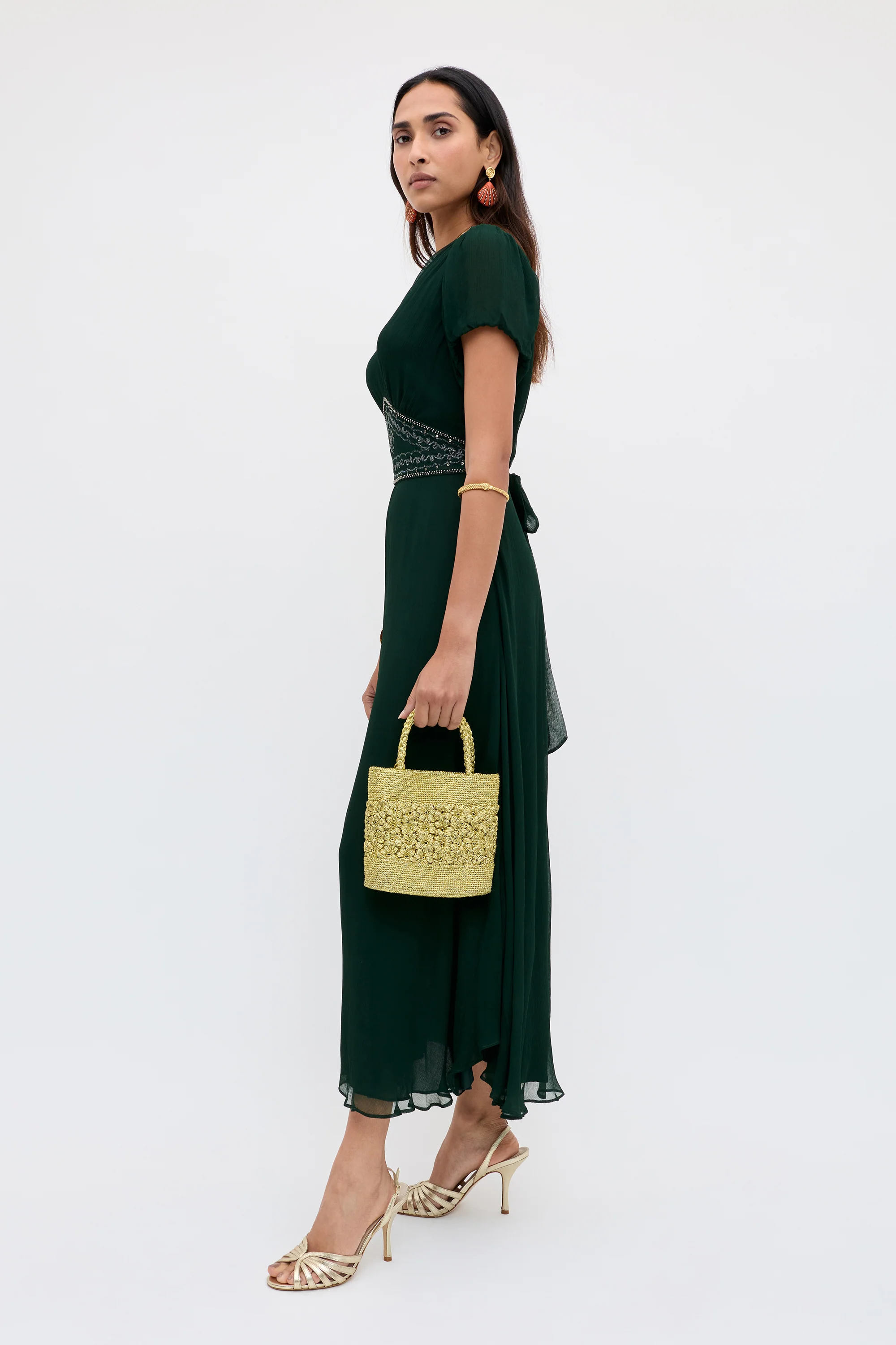 Corrine  -  Diana Embellishment Forest Green - Image 4