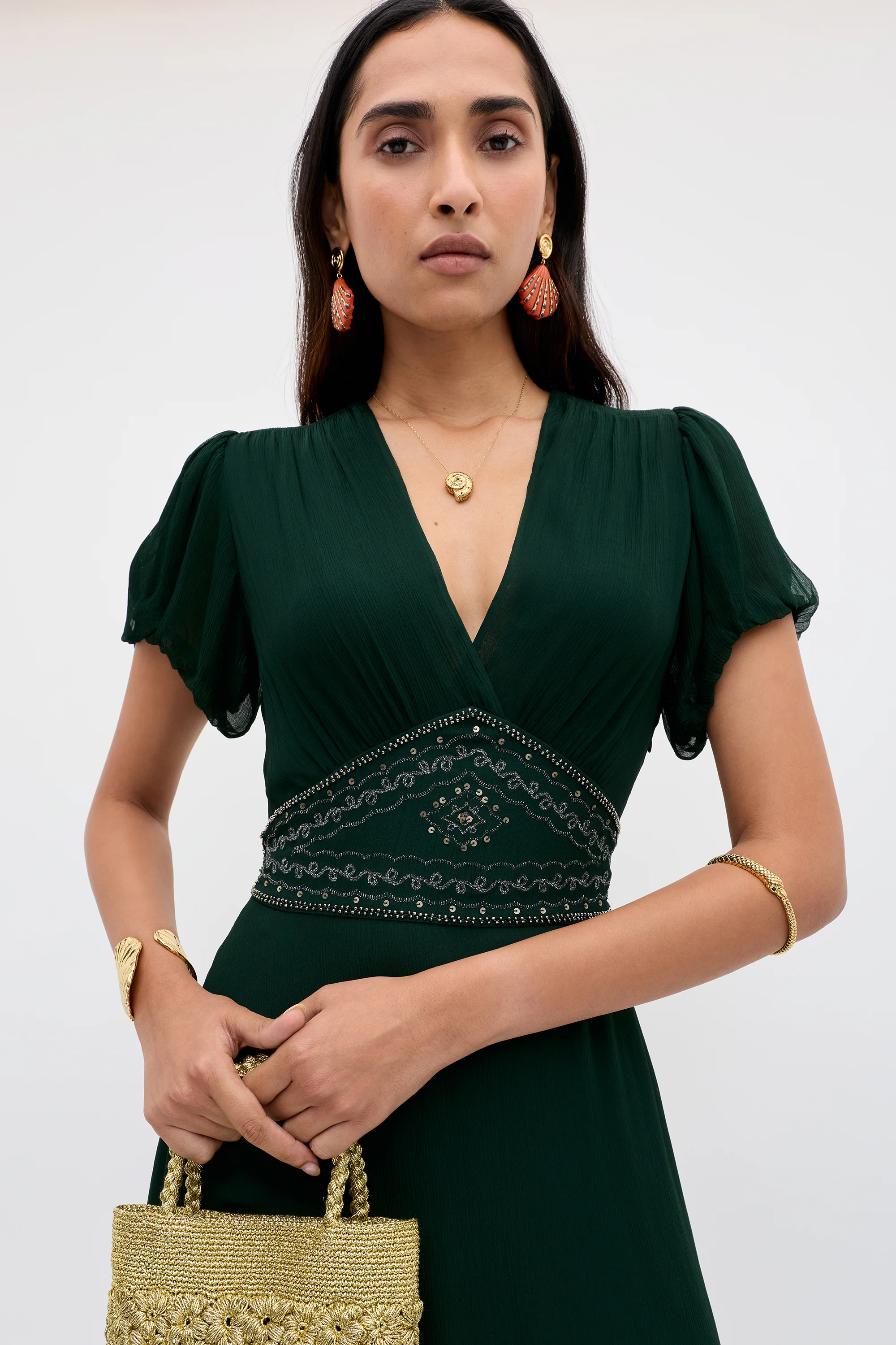 Corrine  -  Diana Embellishment Forest Green - Image 6