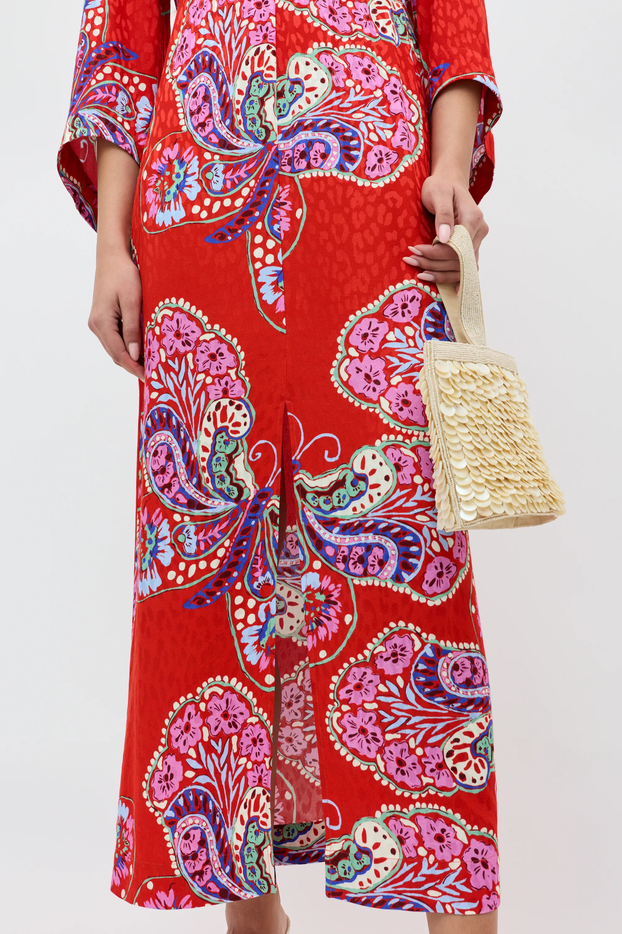 Dahlia - Butterfly Bloom Jacquard Red - Image 4