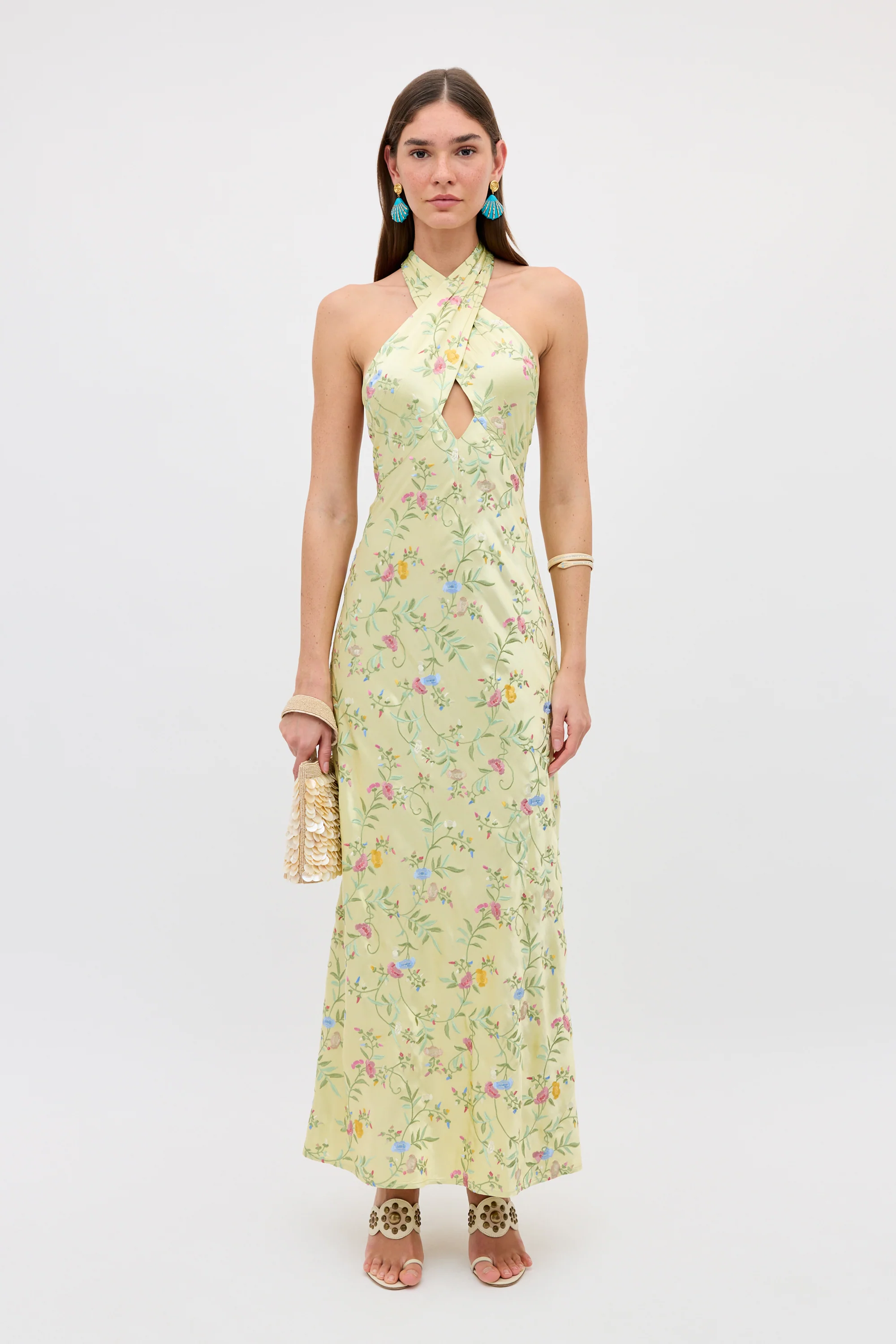 Dune - Botanical Embroidery Green