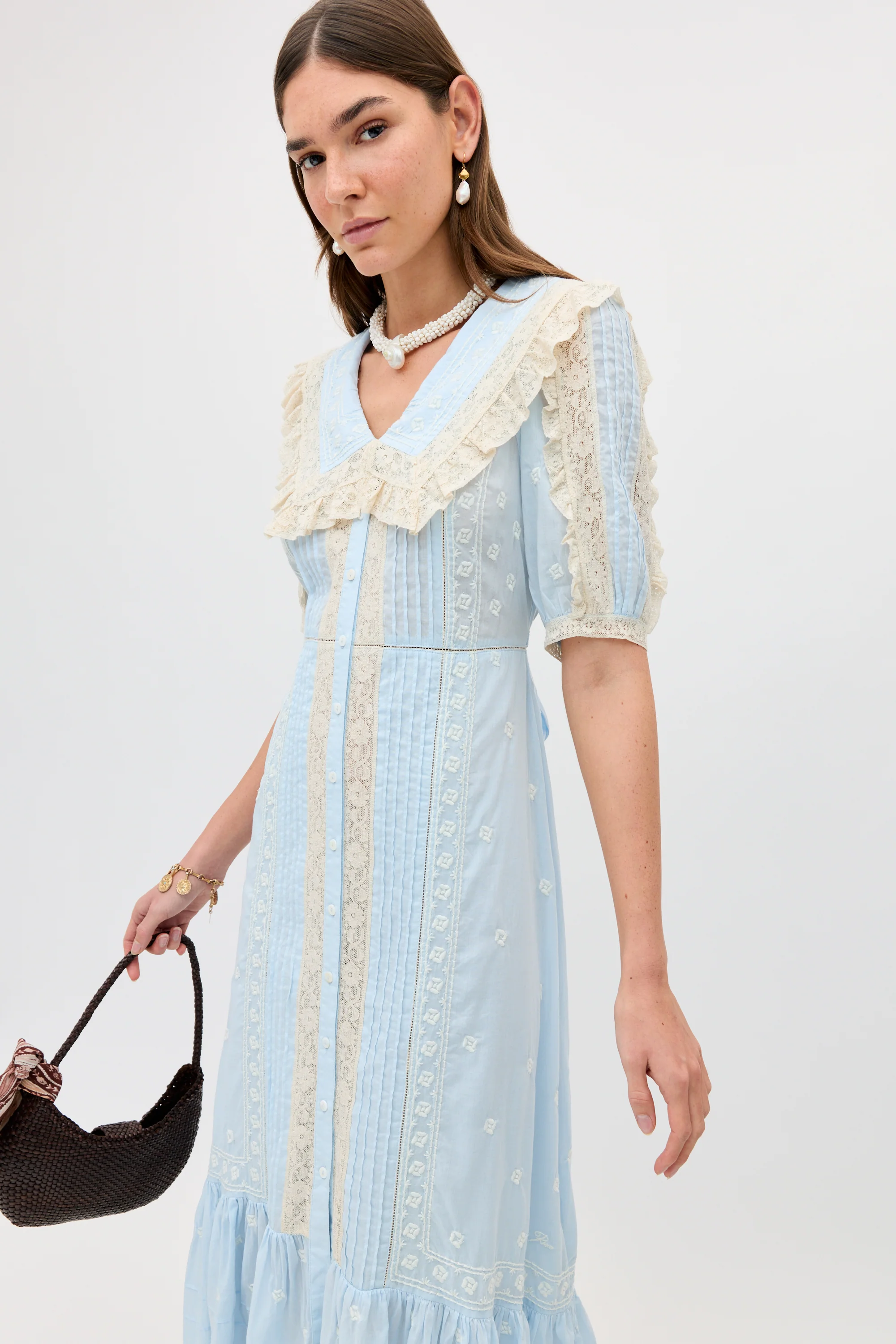 Edina - Mira Embroidery Powder Blue - Image 7