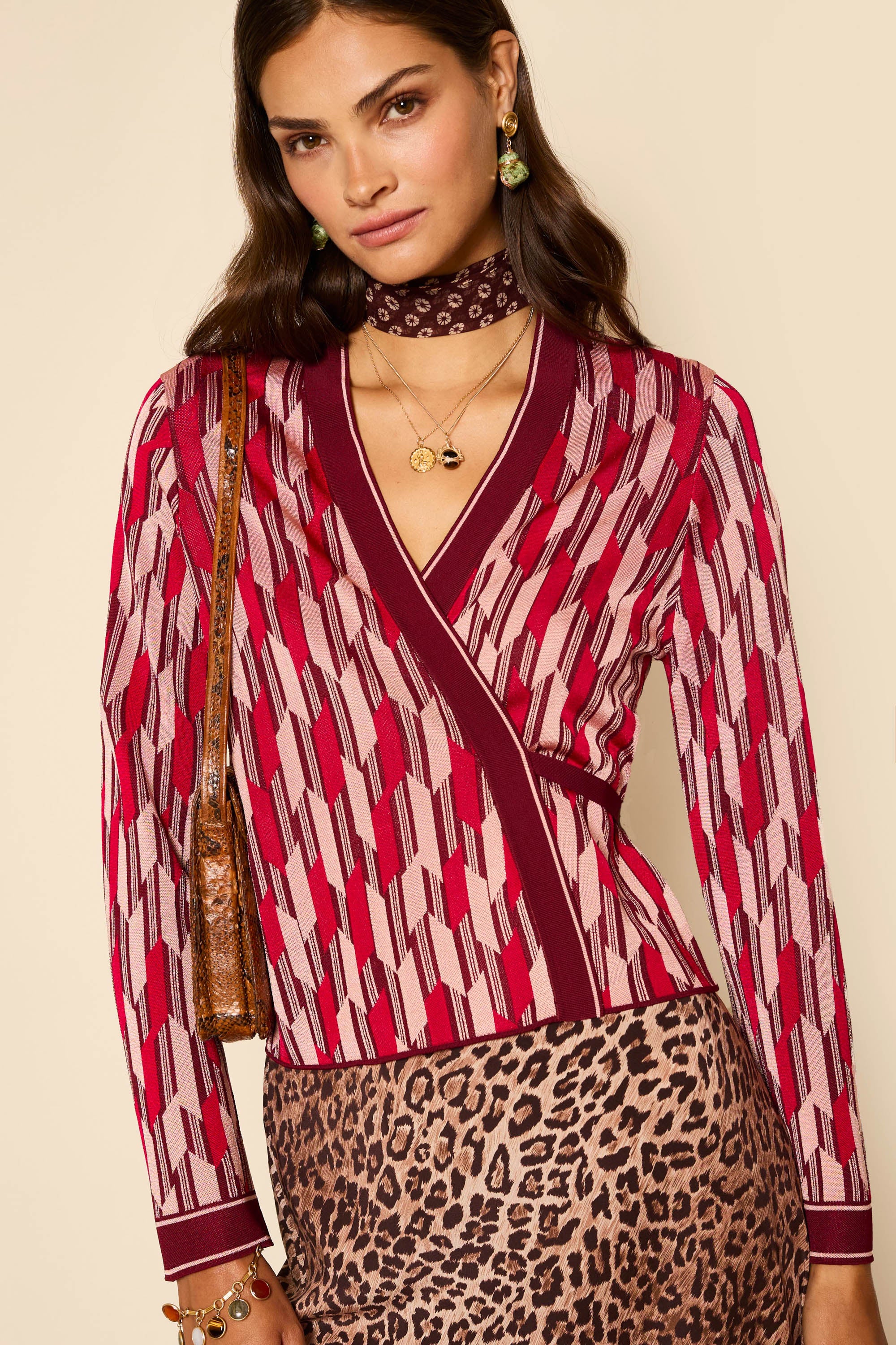 Elijah - Chevron Knit Berry - Image 5