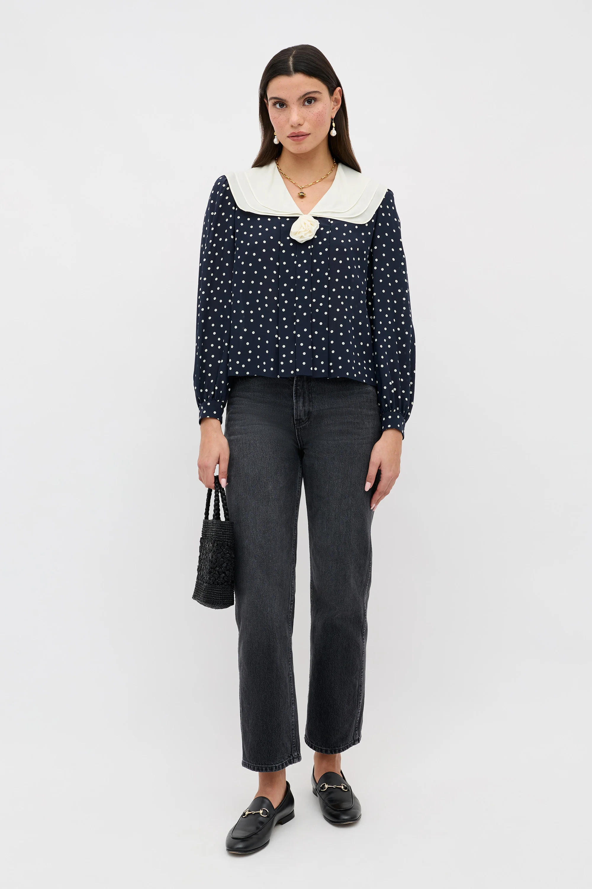 Emelin -  Layla Dot Navy - Image 3