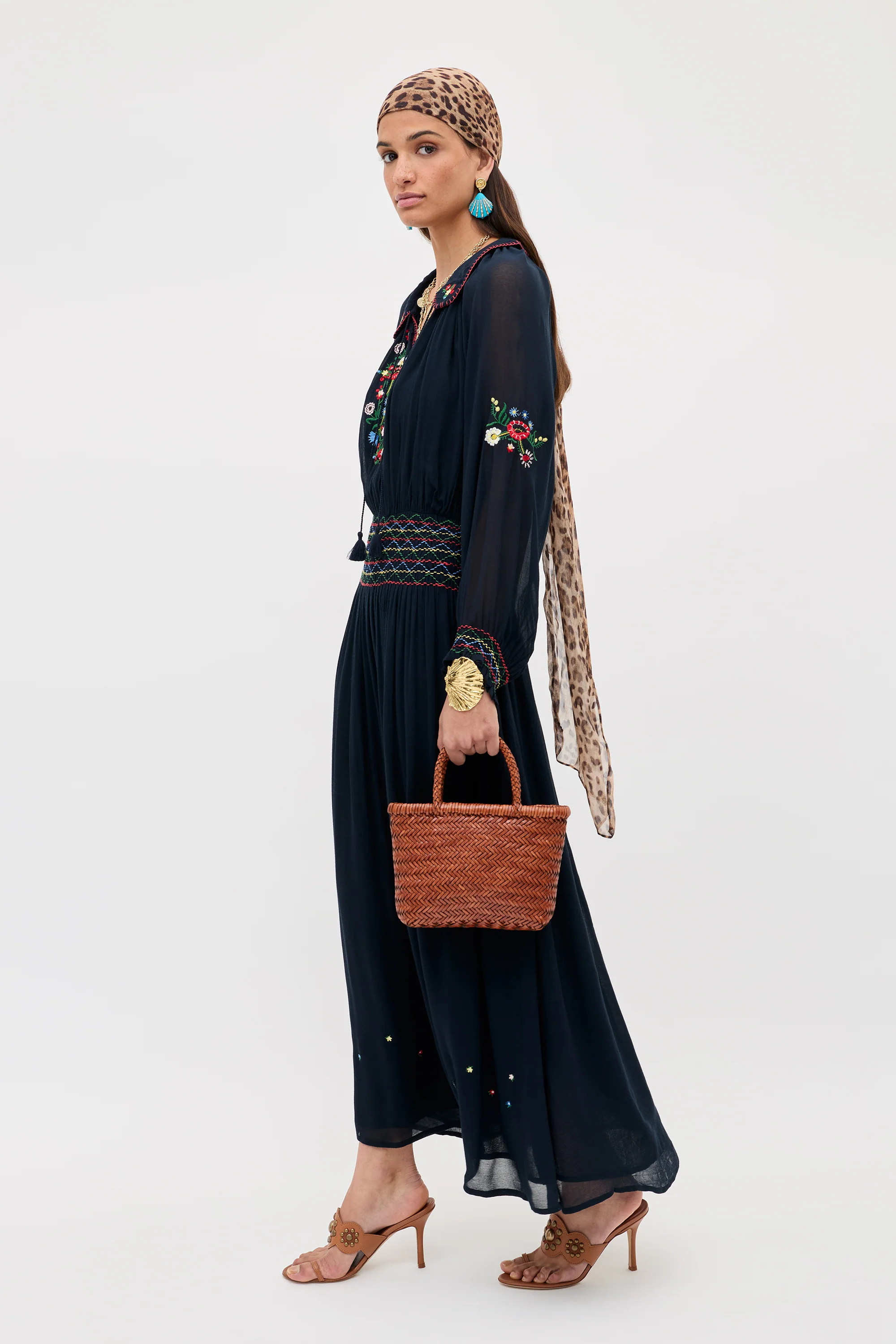 Emilio - Petunia Embroidery Navy - Image 3