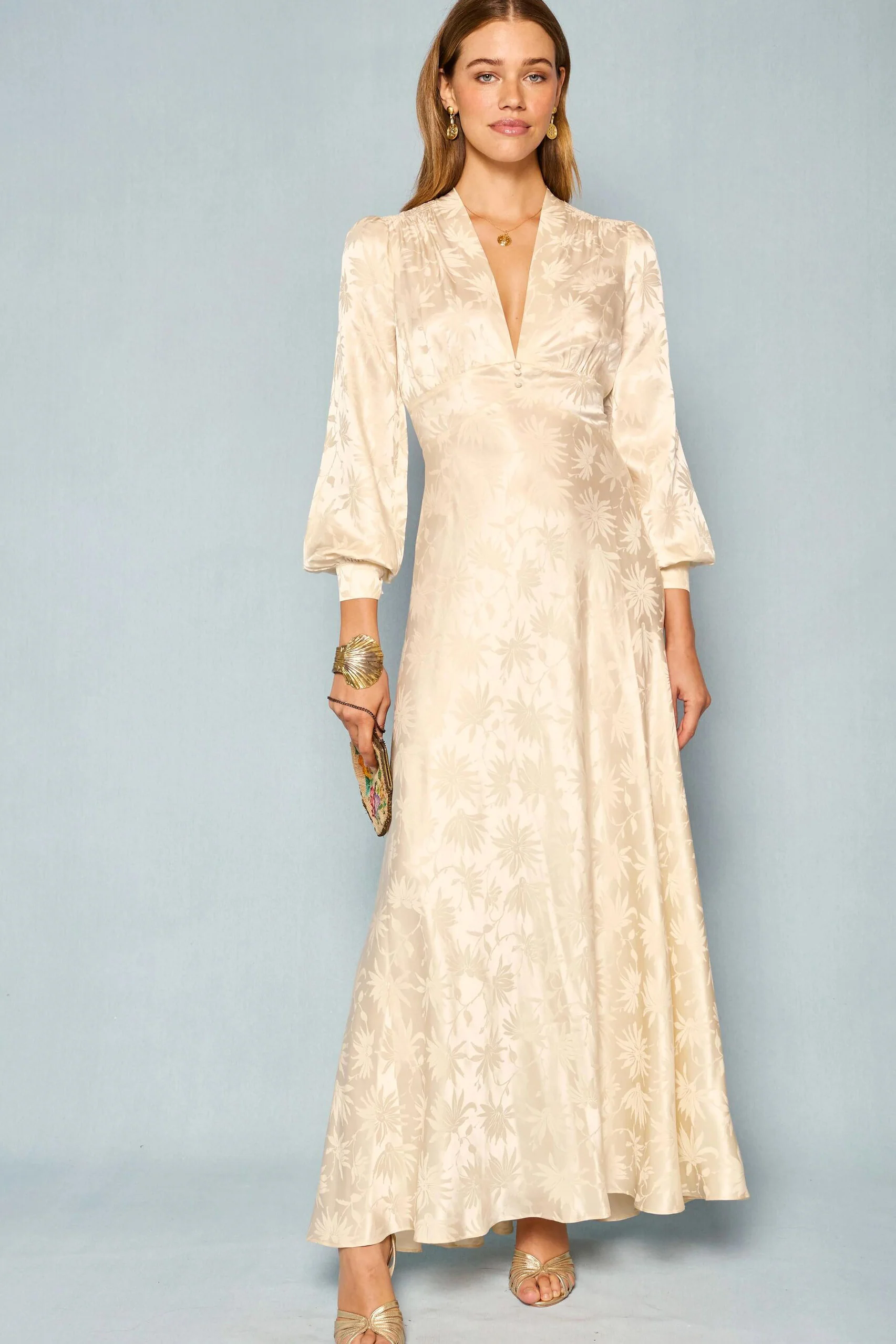 Emory - Daisy Jacquard Champagne - Image 3