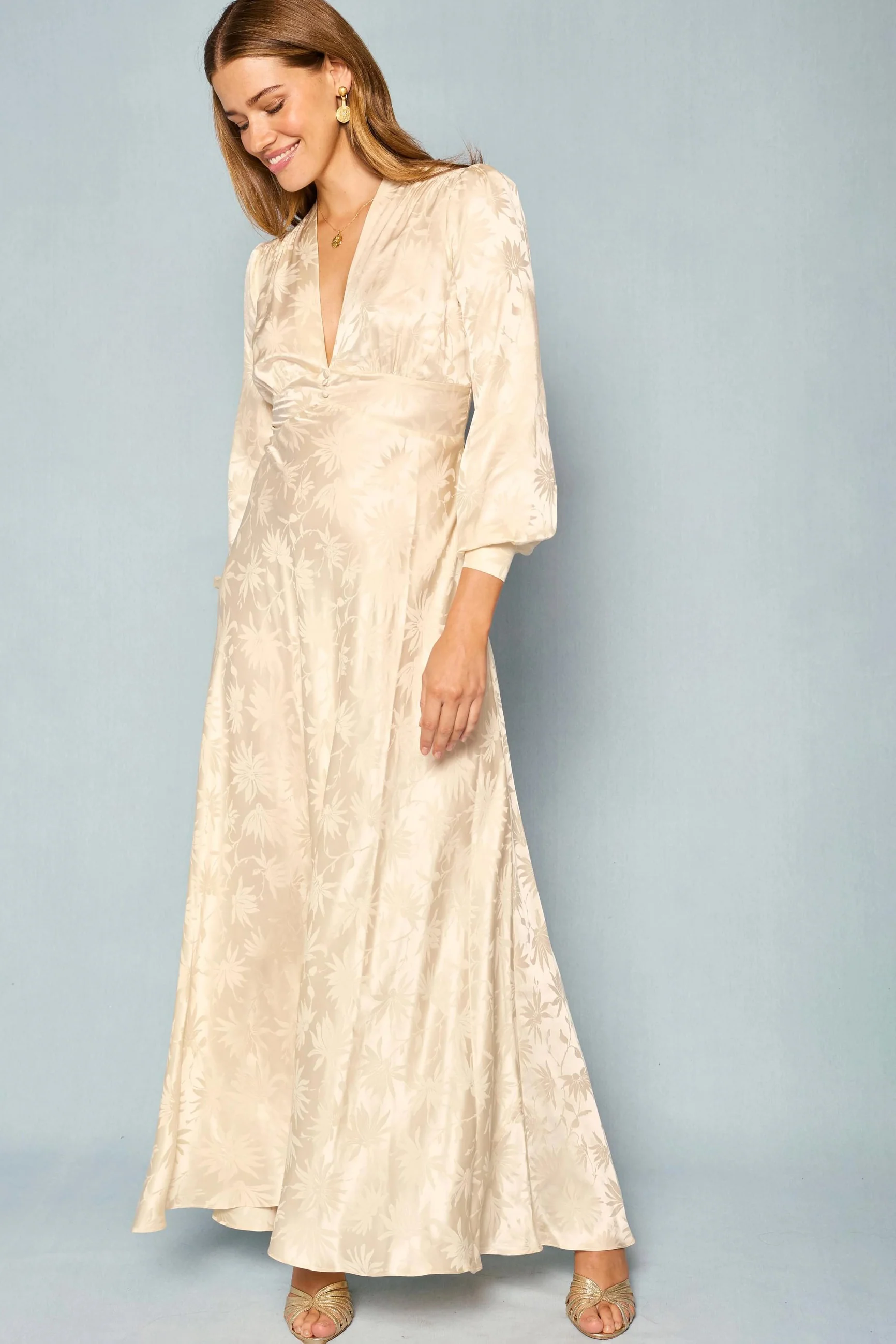 Emory - Daisy Jacquard Champagne - Image 5