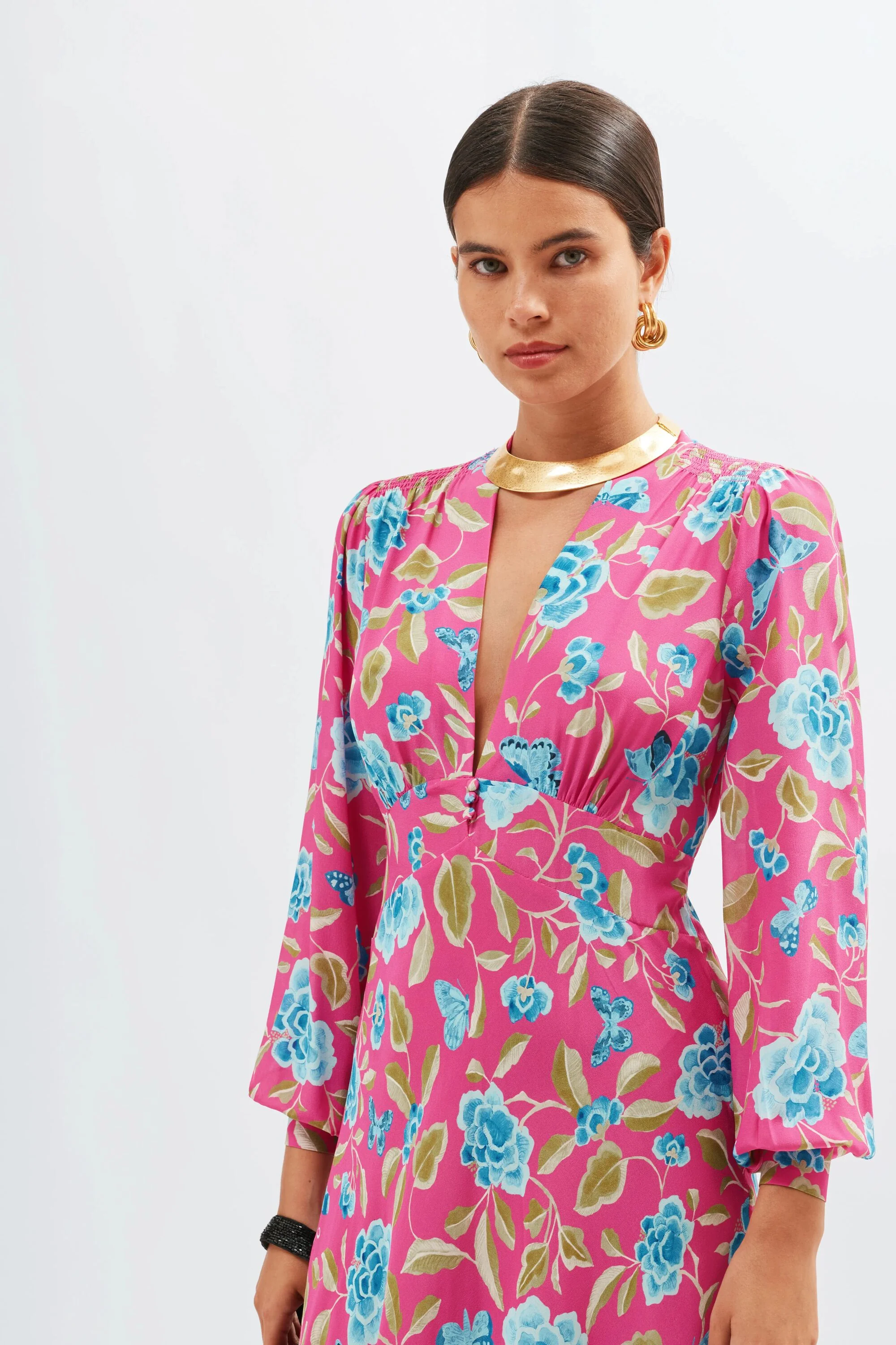Emory  -  Butterfly Floral Magenta - Image 4