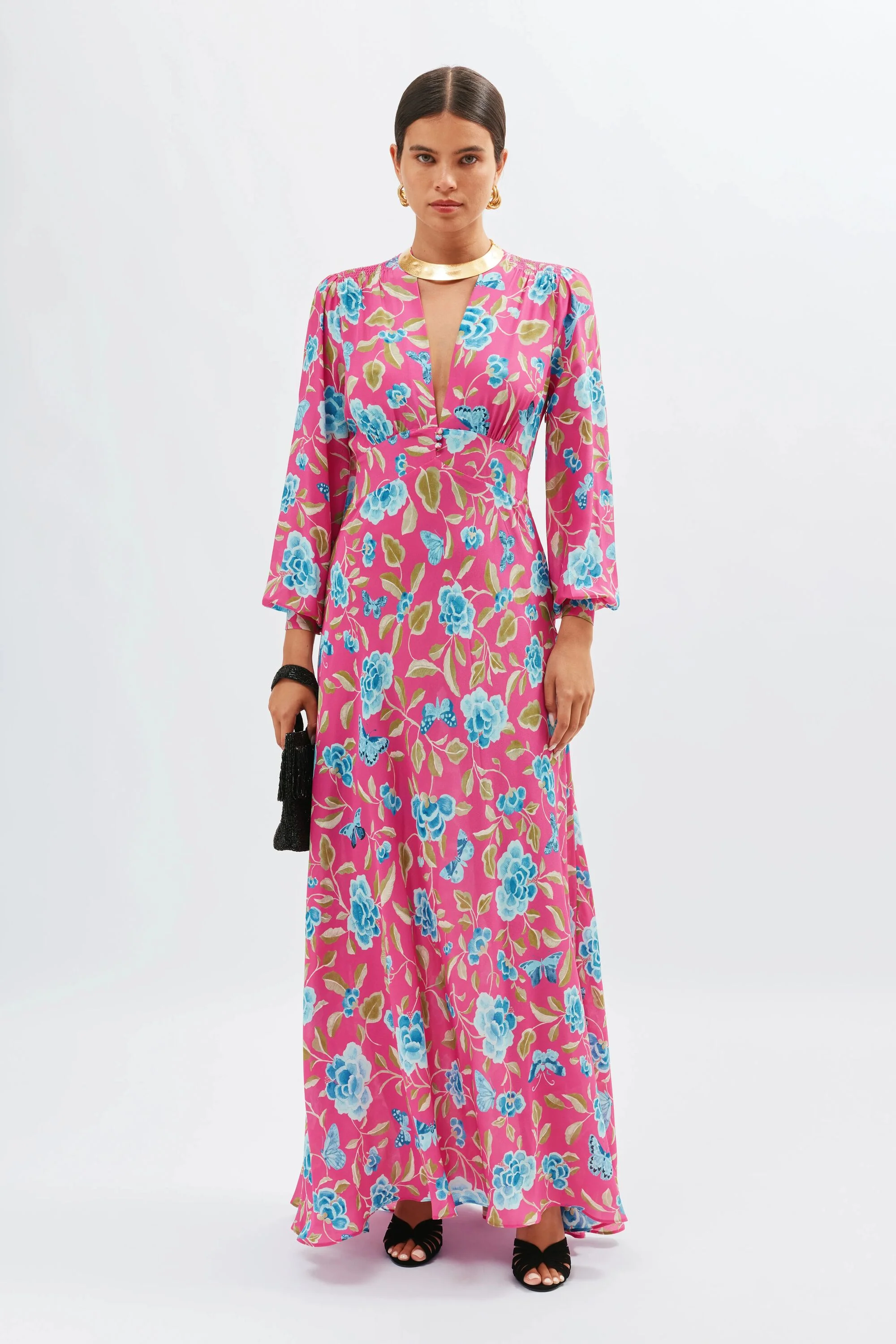 Emory  -  Butterfly Floral Magenta - Image 5
