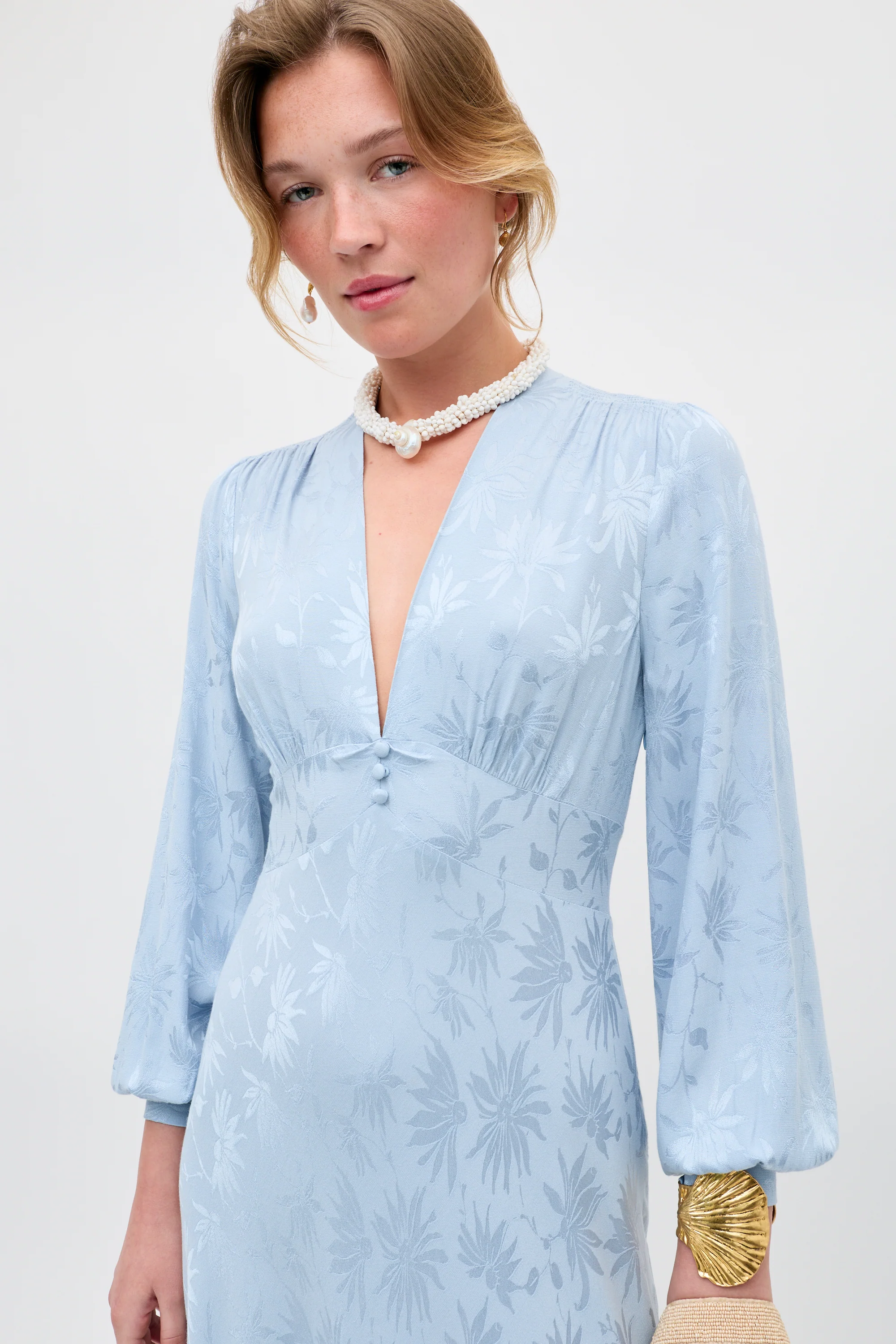 Emory - Daisy Jacquard Bluebell - Image 2