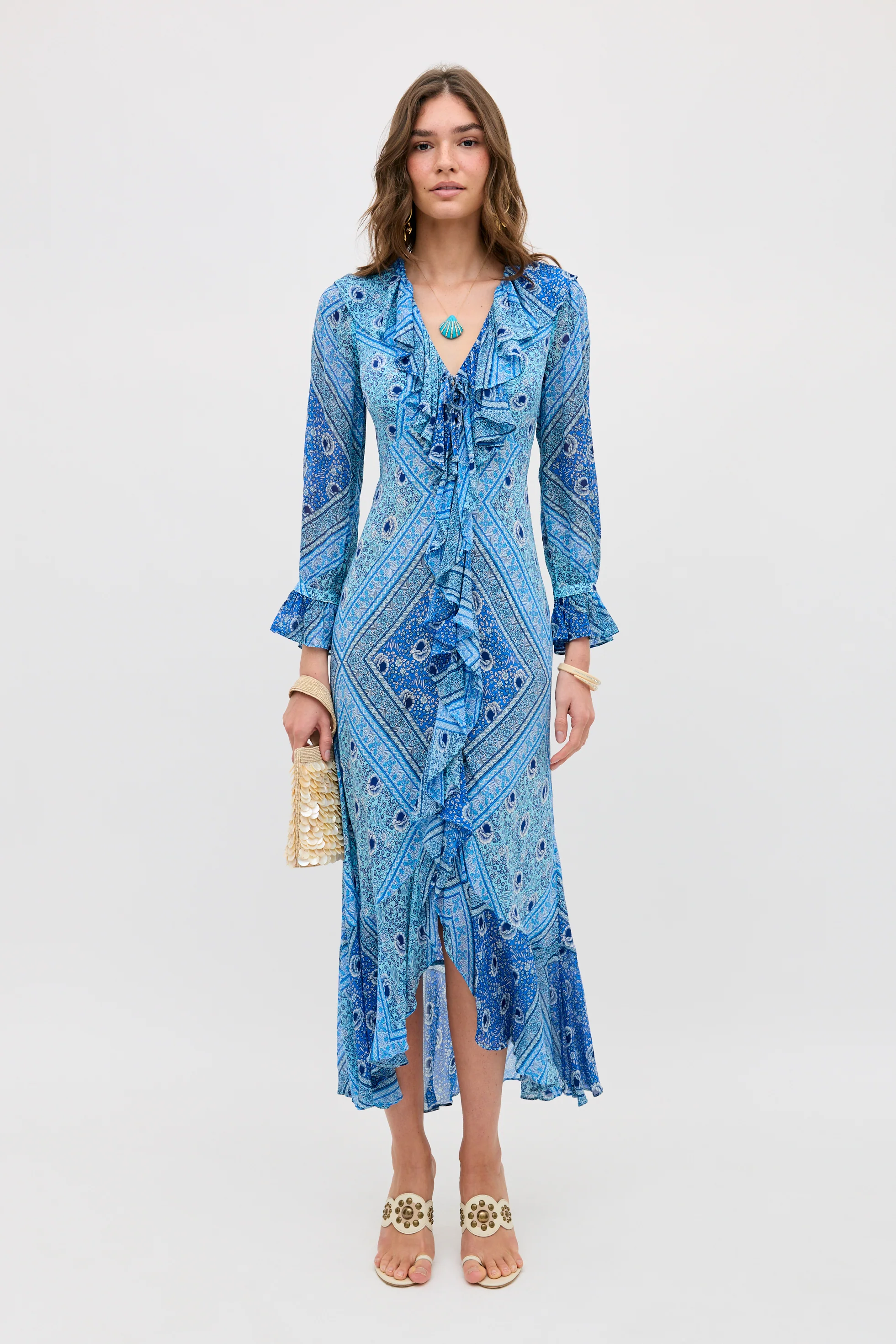 Gracye - Boho Scarf Blue