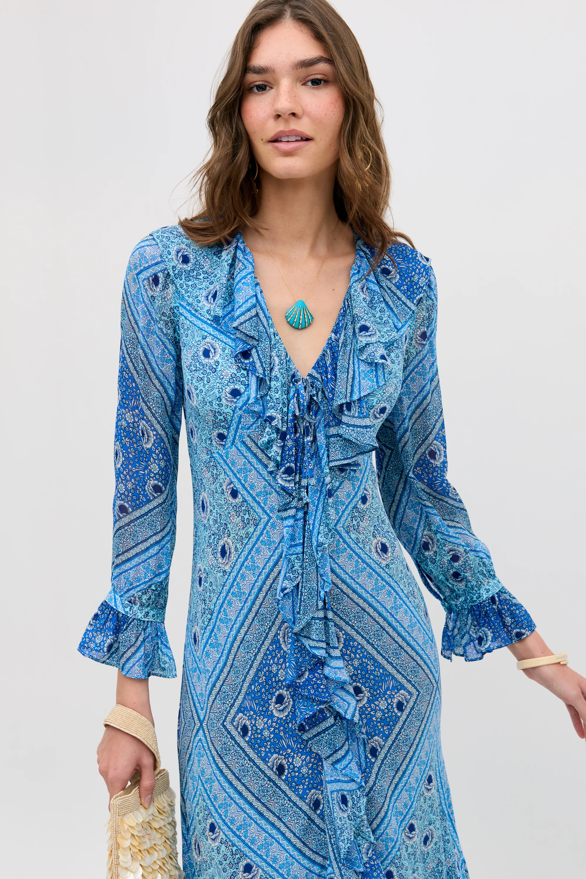 Gracye - Boho Scarf Blue - Image 4