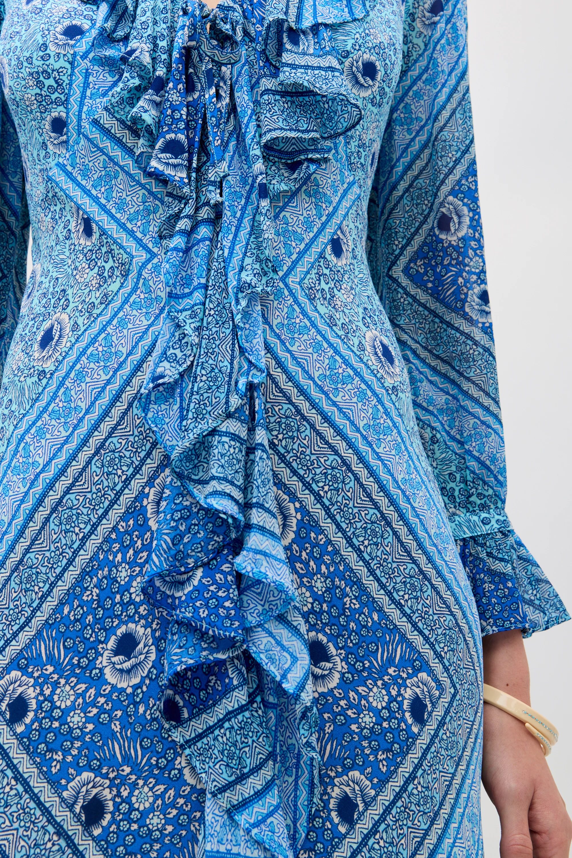 Gracye - Boho Scarf Blue - Image 5