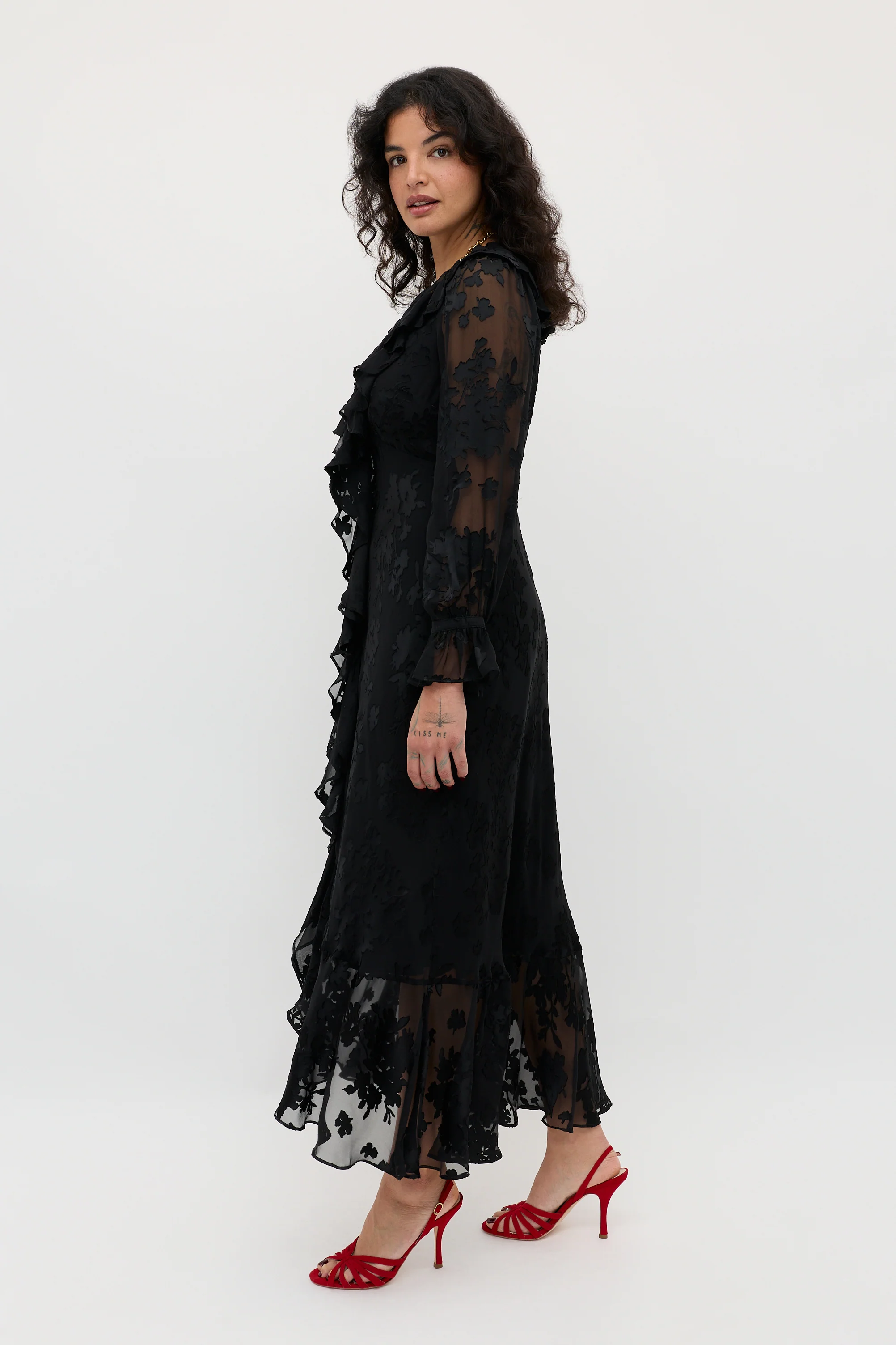 Gracye  -  Bouquet Devoré Black - Image 3