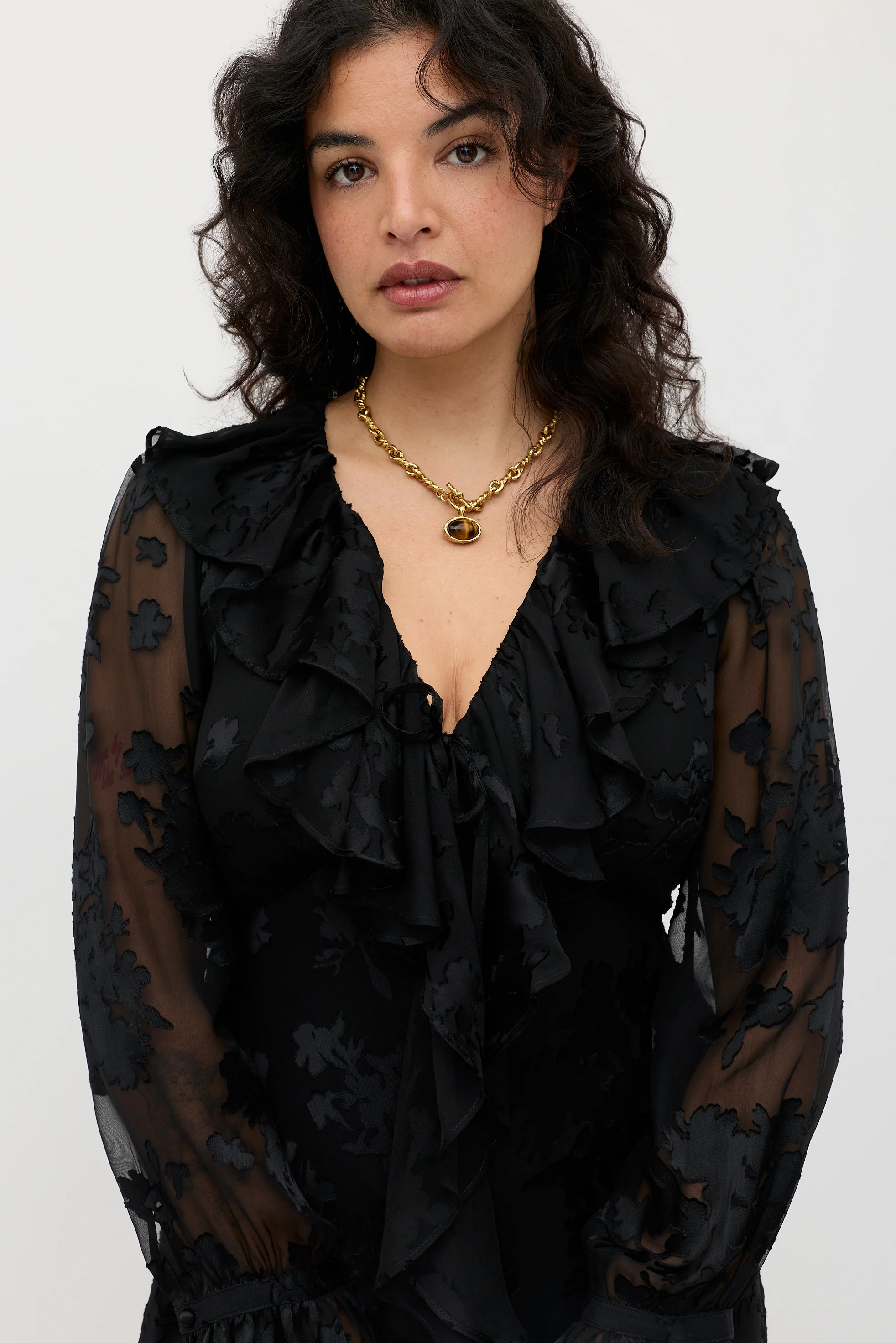 Gracye  -  Bouquet Devoré Black - Image 4