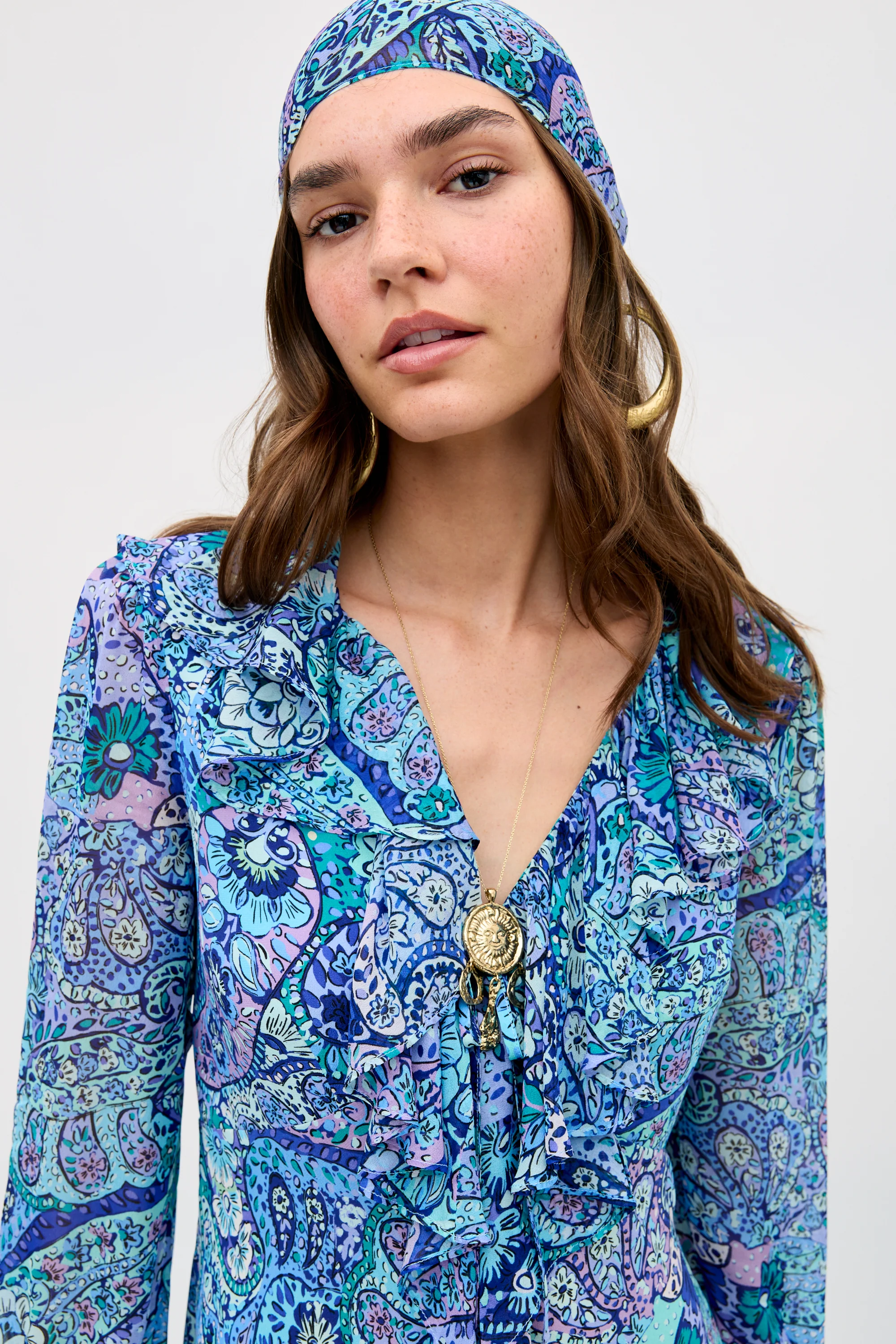 Gracye - Paisley Floral Blue - Image 4