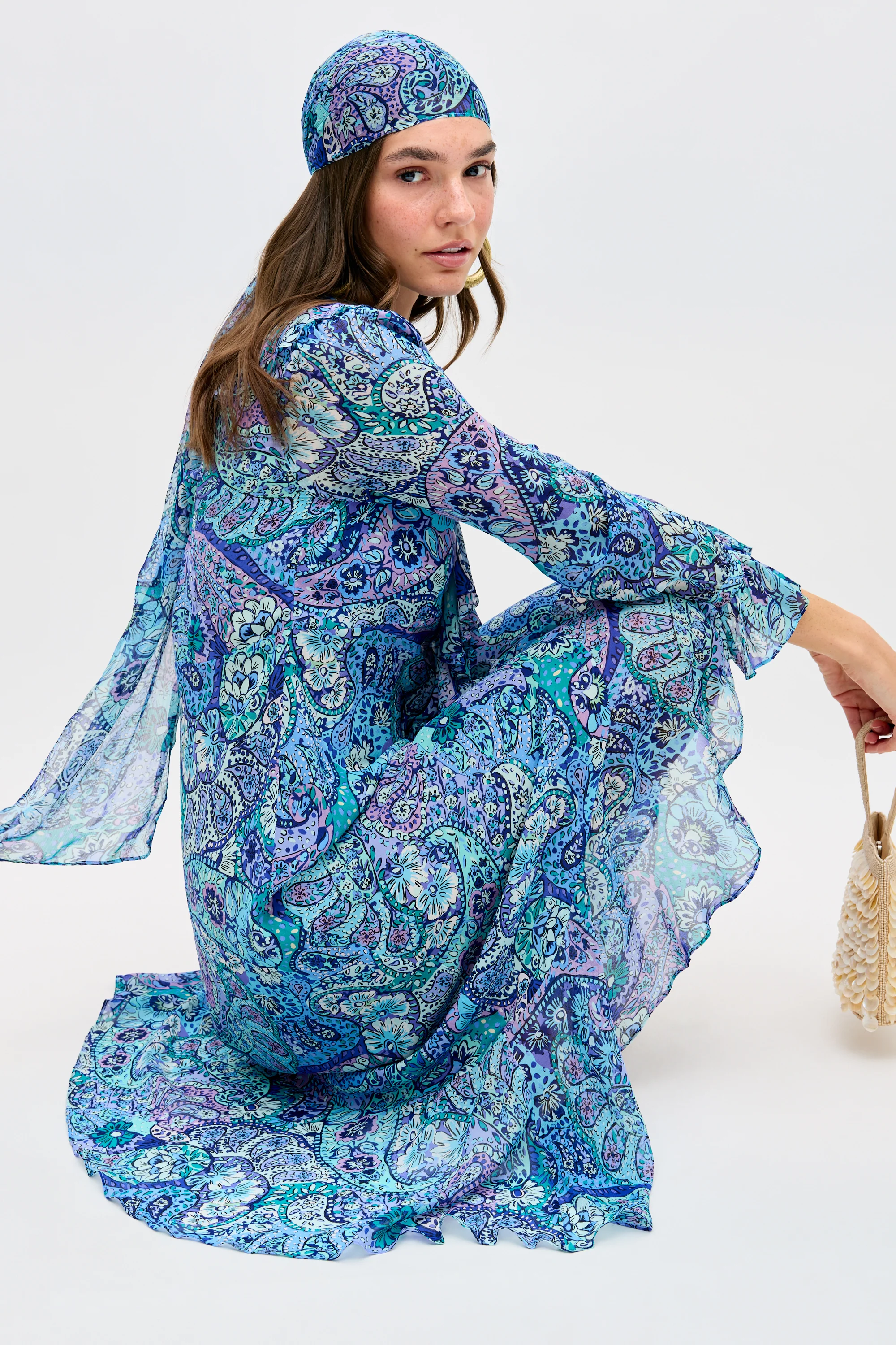 Gracye - Paisley Floral Blue - Image 6