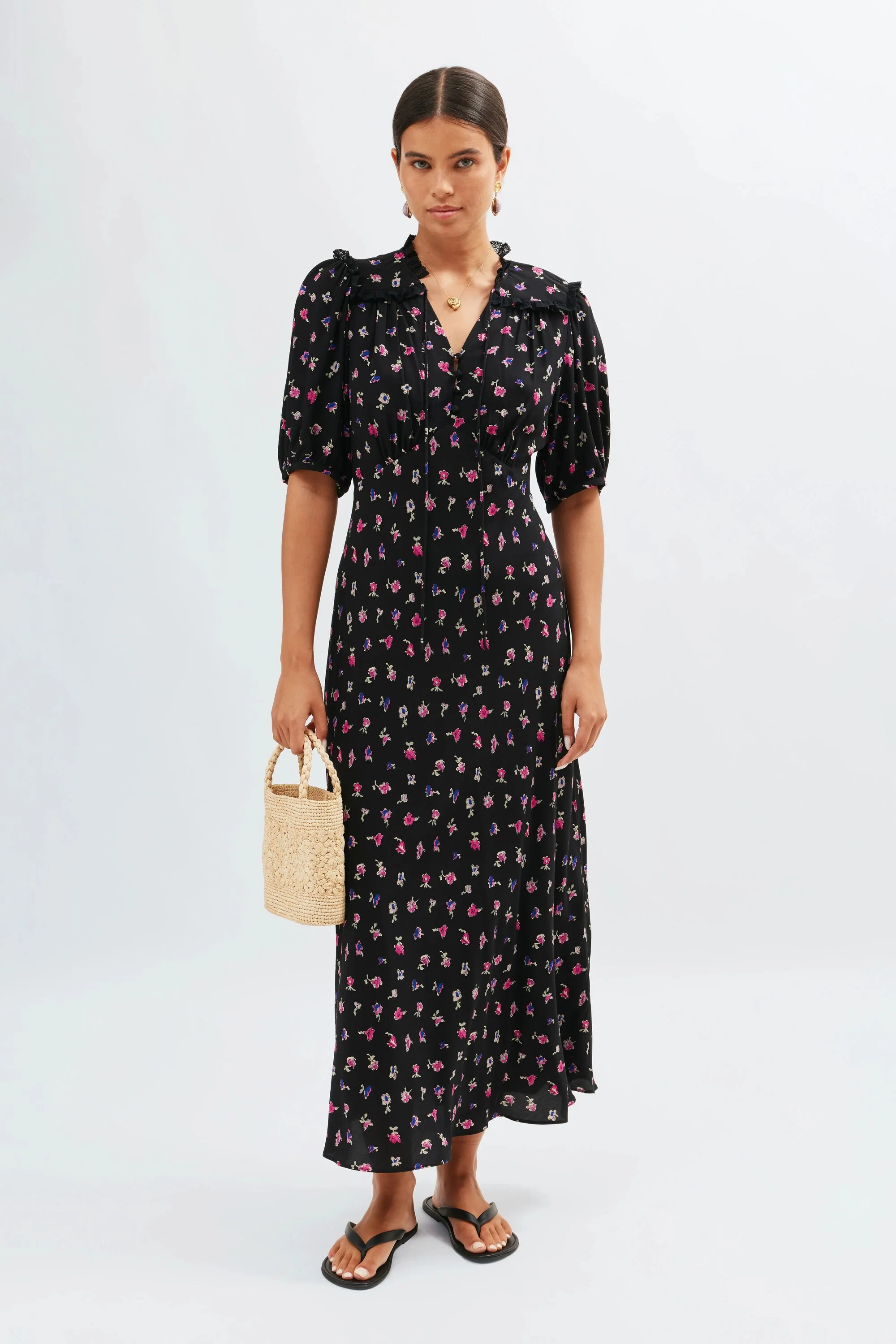 Gwen - French Ditsy Black - Image 2