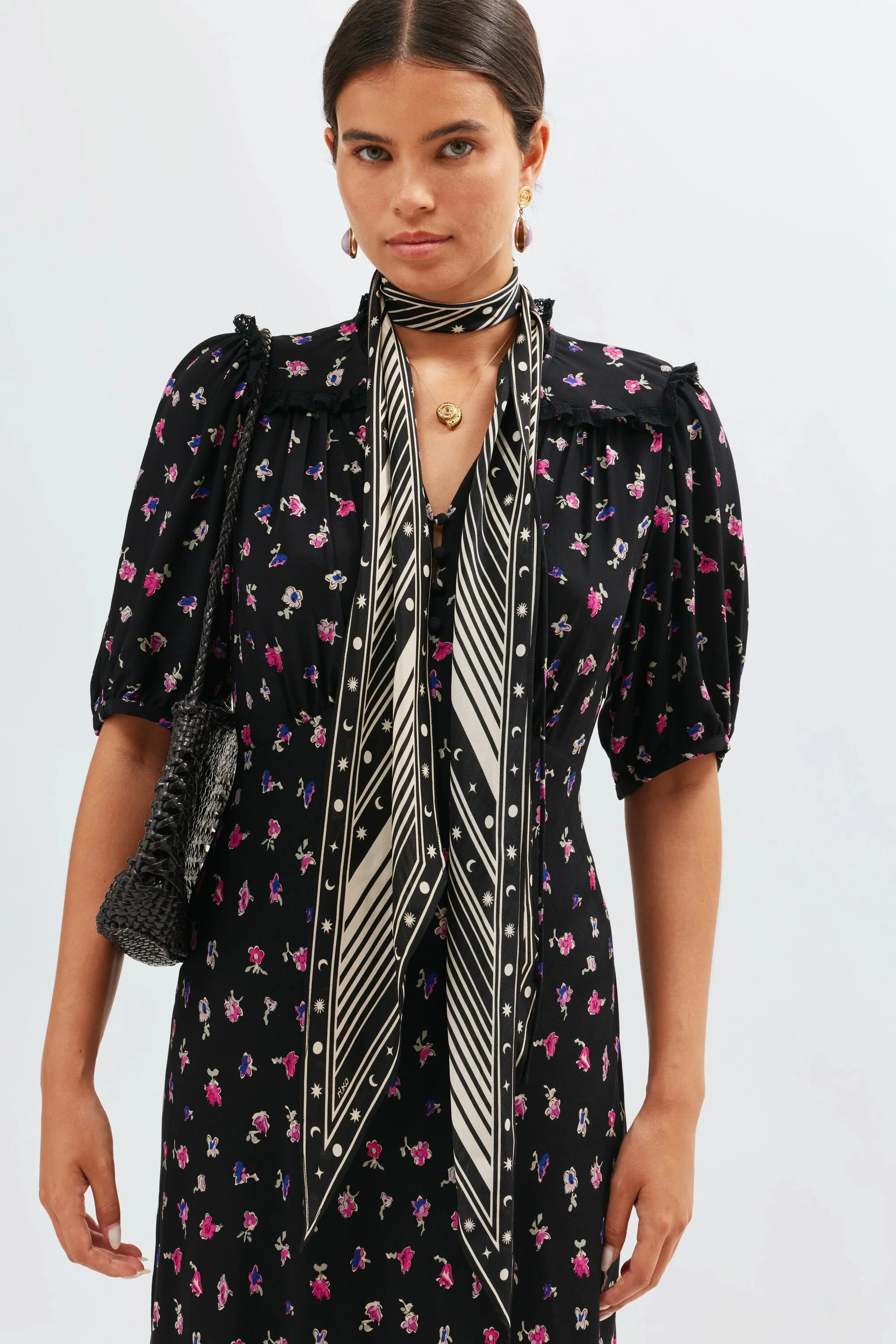 Gwen - French Ditsy Black - Image 5