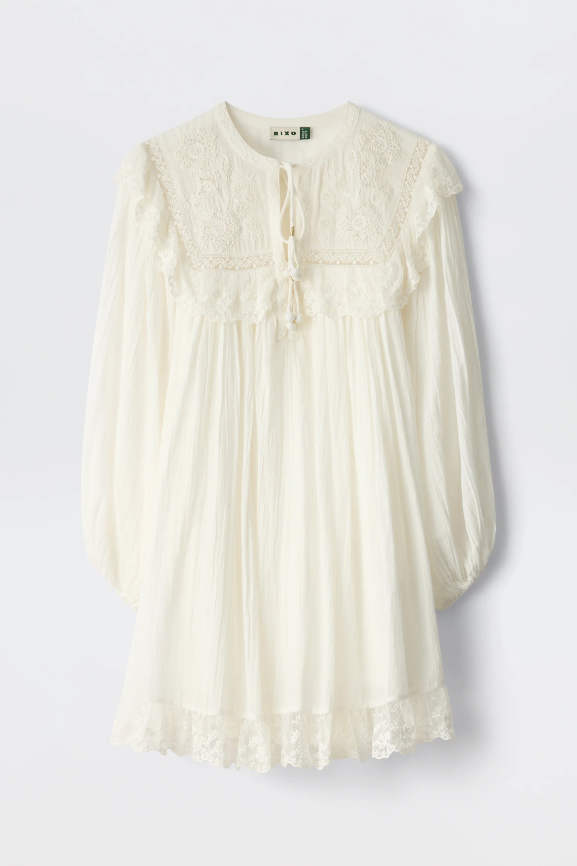 Inez - Lilly Embroidery Ivory - Image 6
