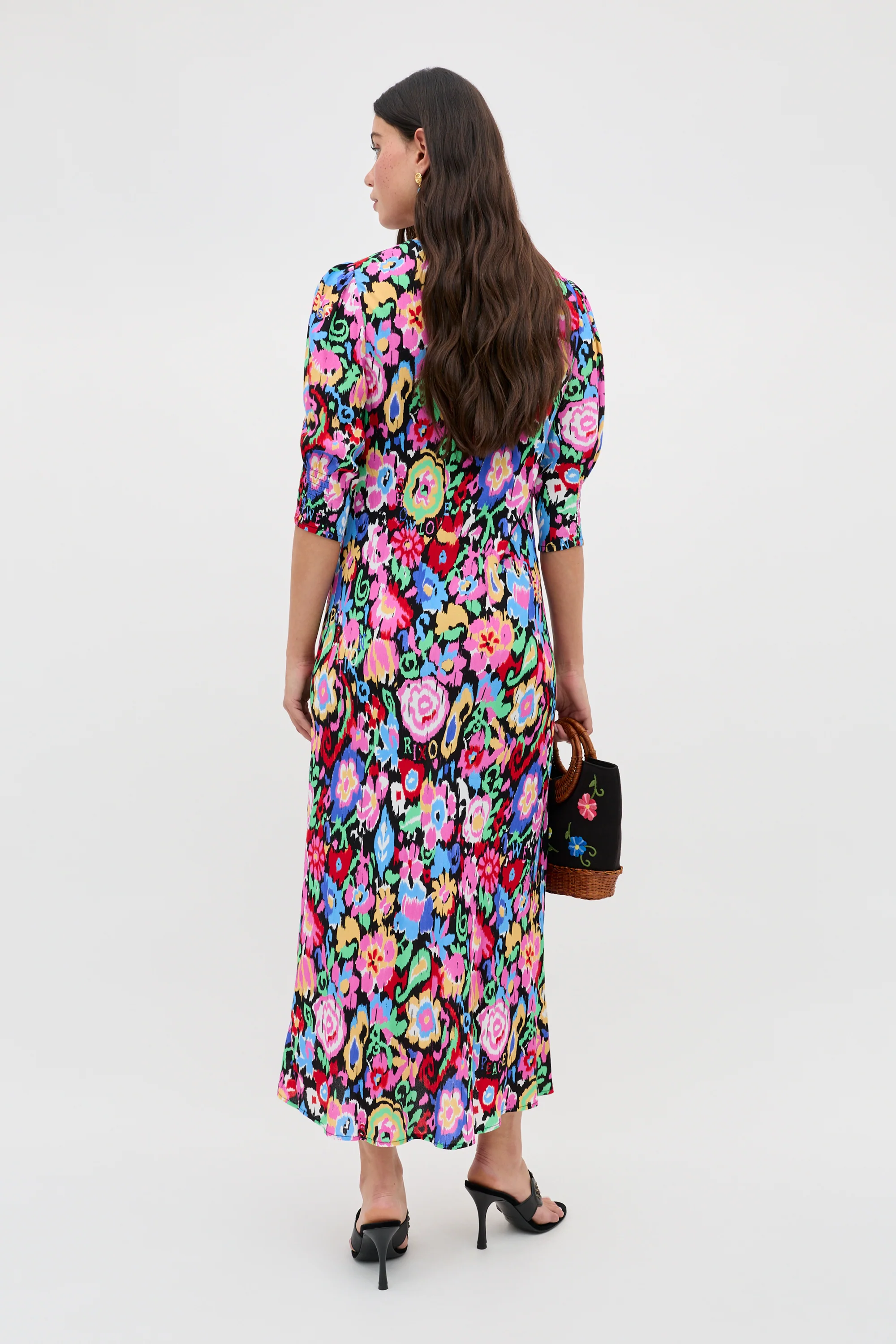 Jess - Ikat Bloom Charcoal - Image 5