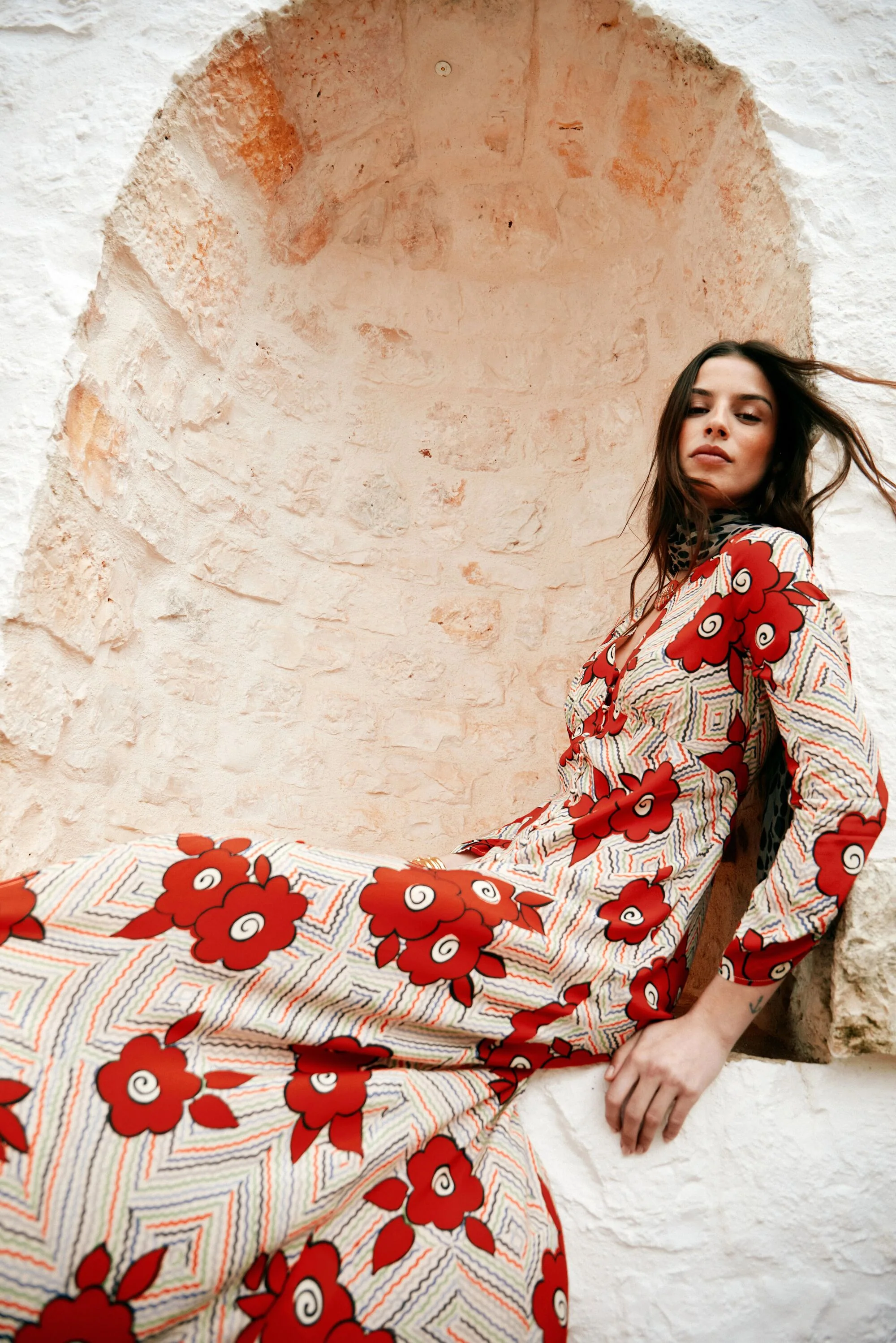 Katie - Milos Floral Cream - Image 2