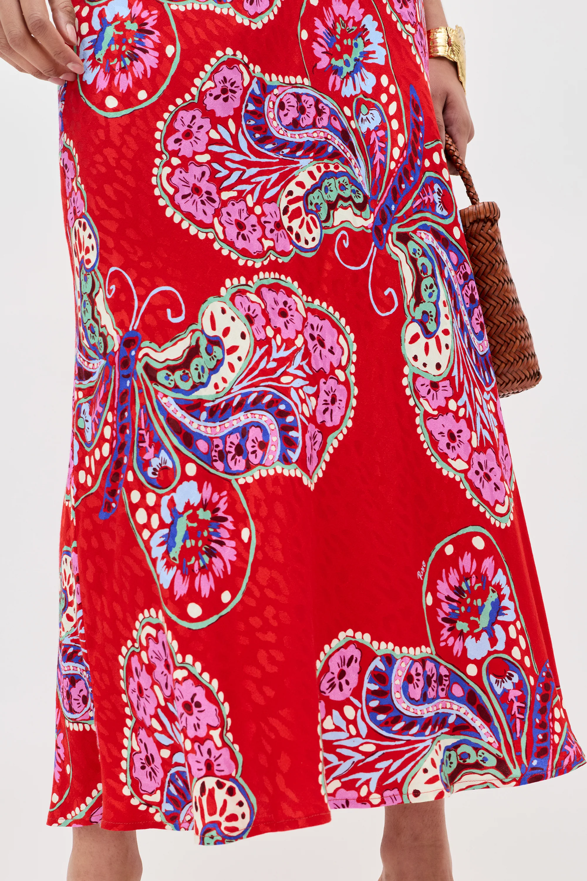 Kelly - Butterfly Bloom Jacquard Red - Image 3