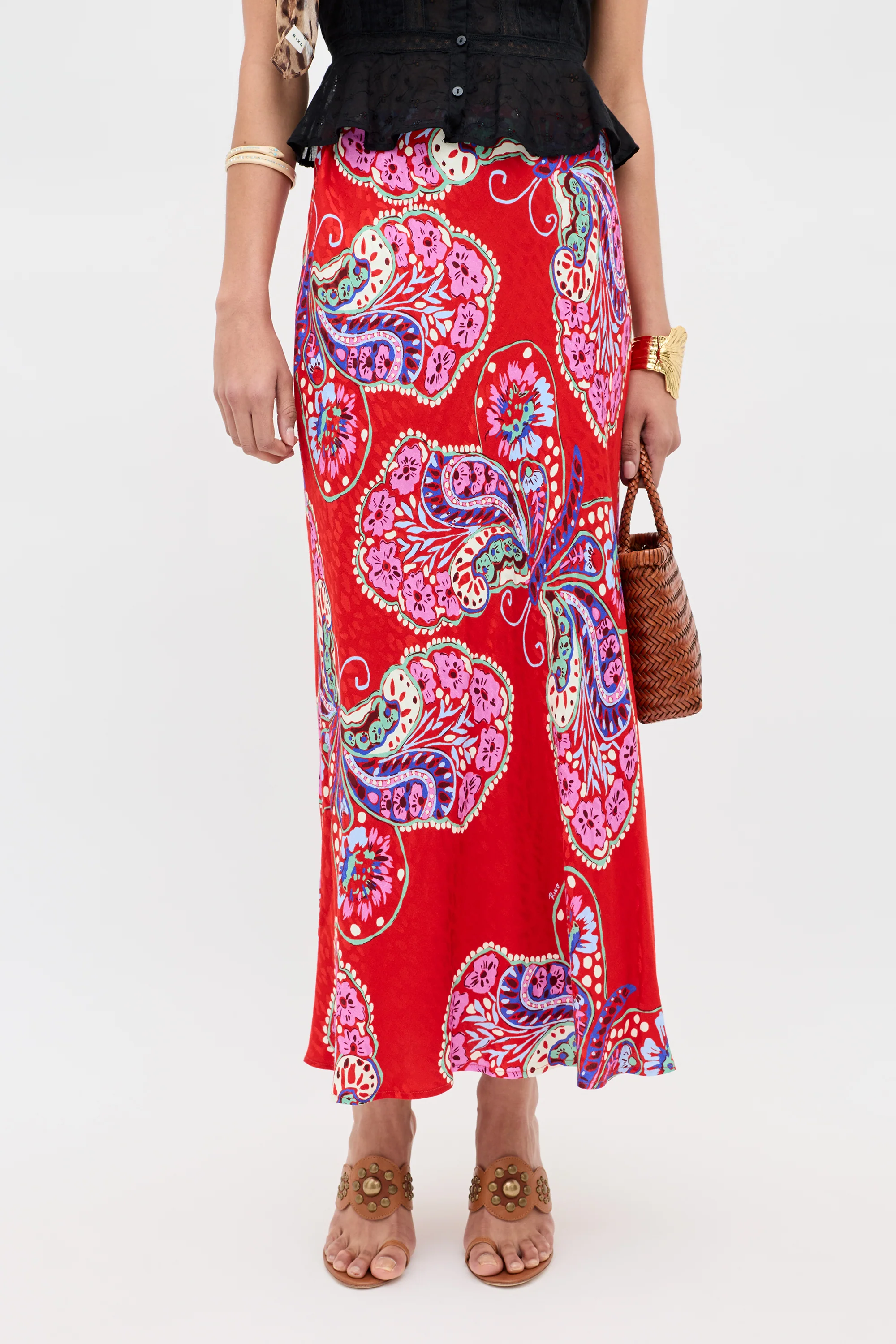 Kelly - Butterfly Bloom Jacquard Red - Image 4