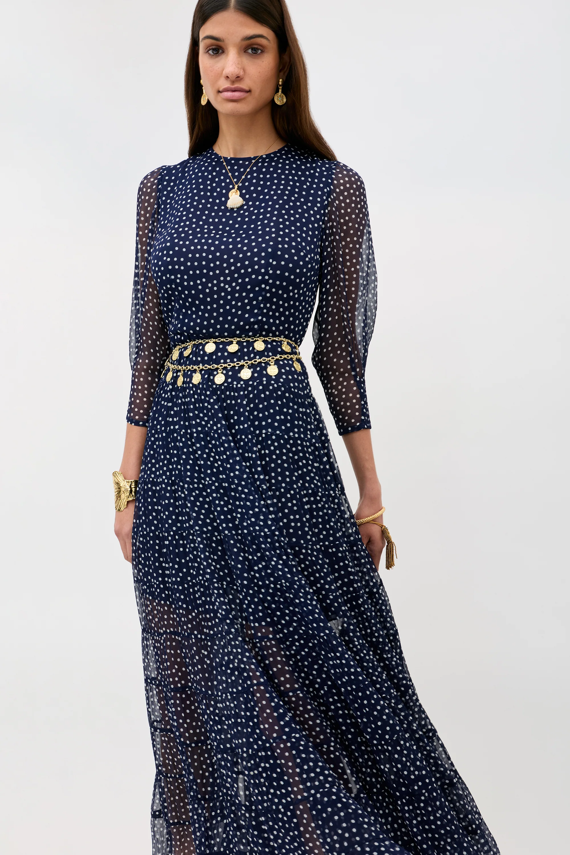 Kristen - Navy Polka Dot - Image 3