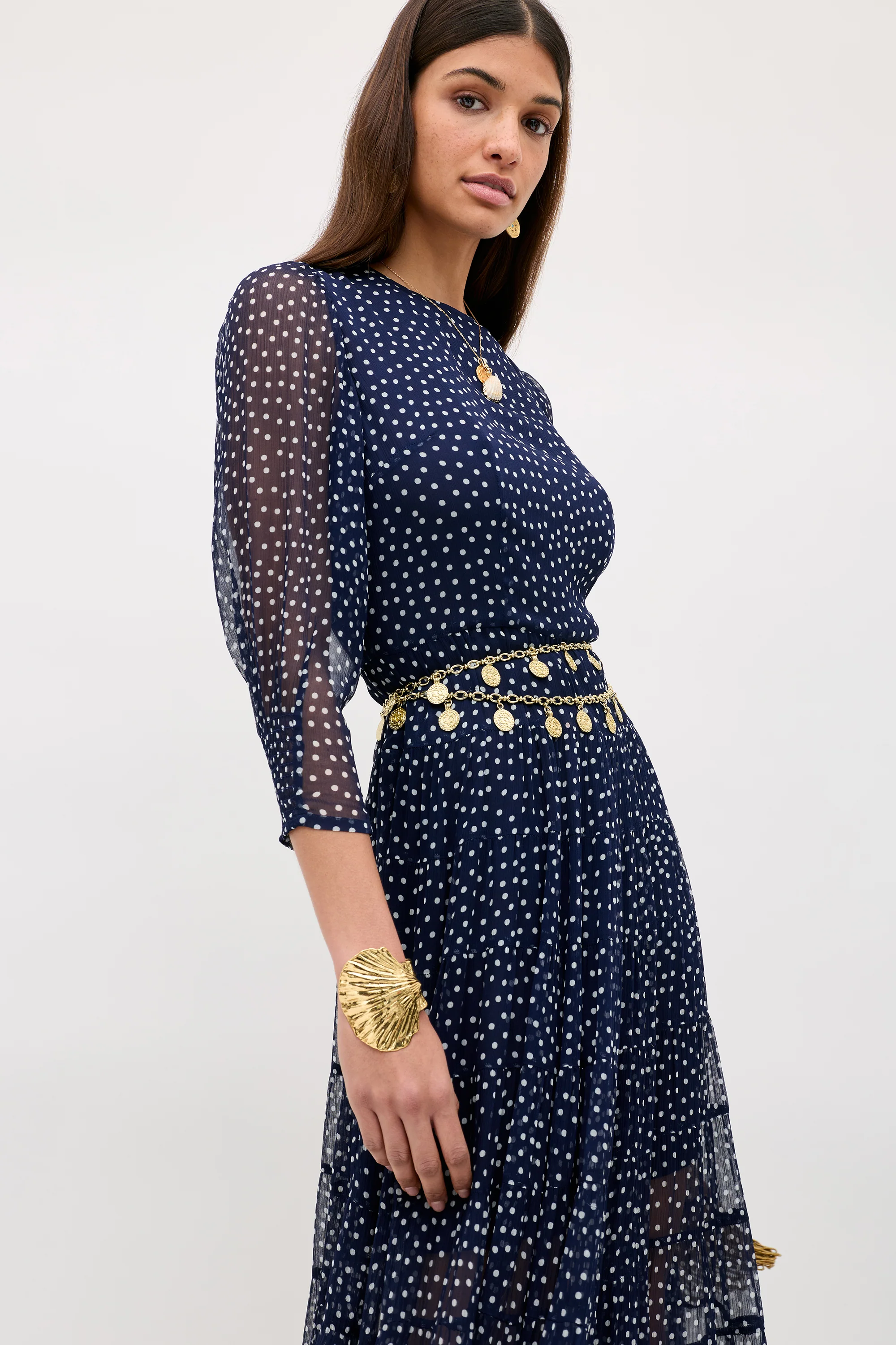 Kristen - Navy Polka Dot - Image 4