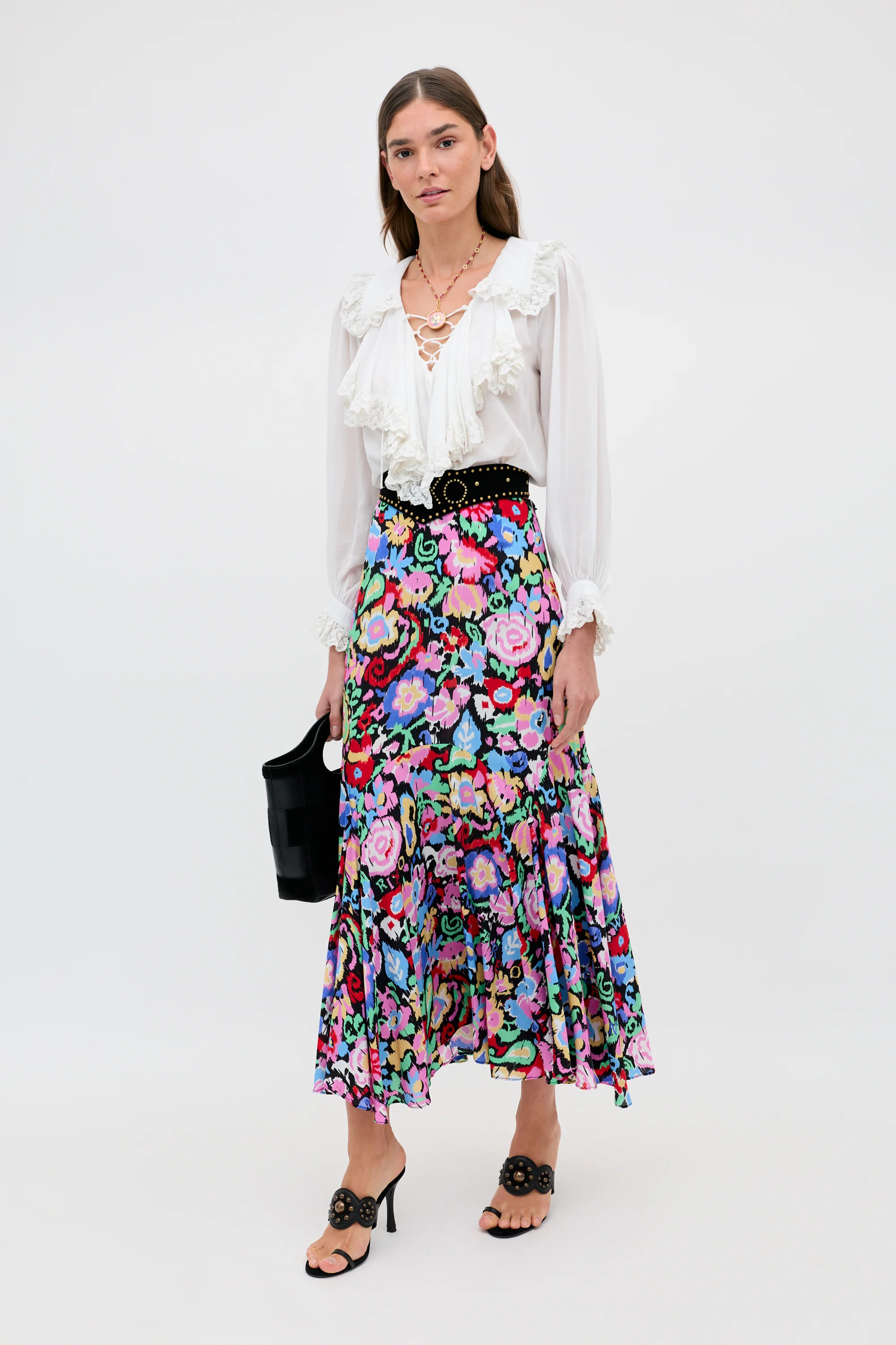 Libbie - Ikat Bloom Charcoal