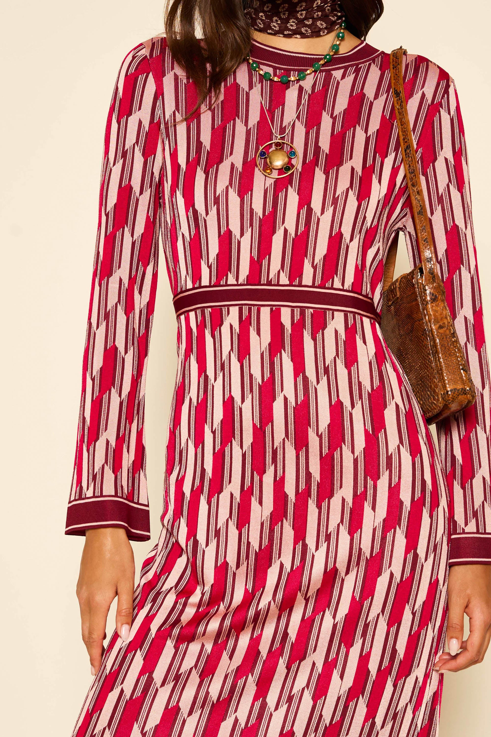 Lille - Chevron Knit Berry - Image 3