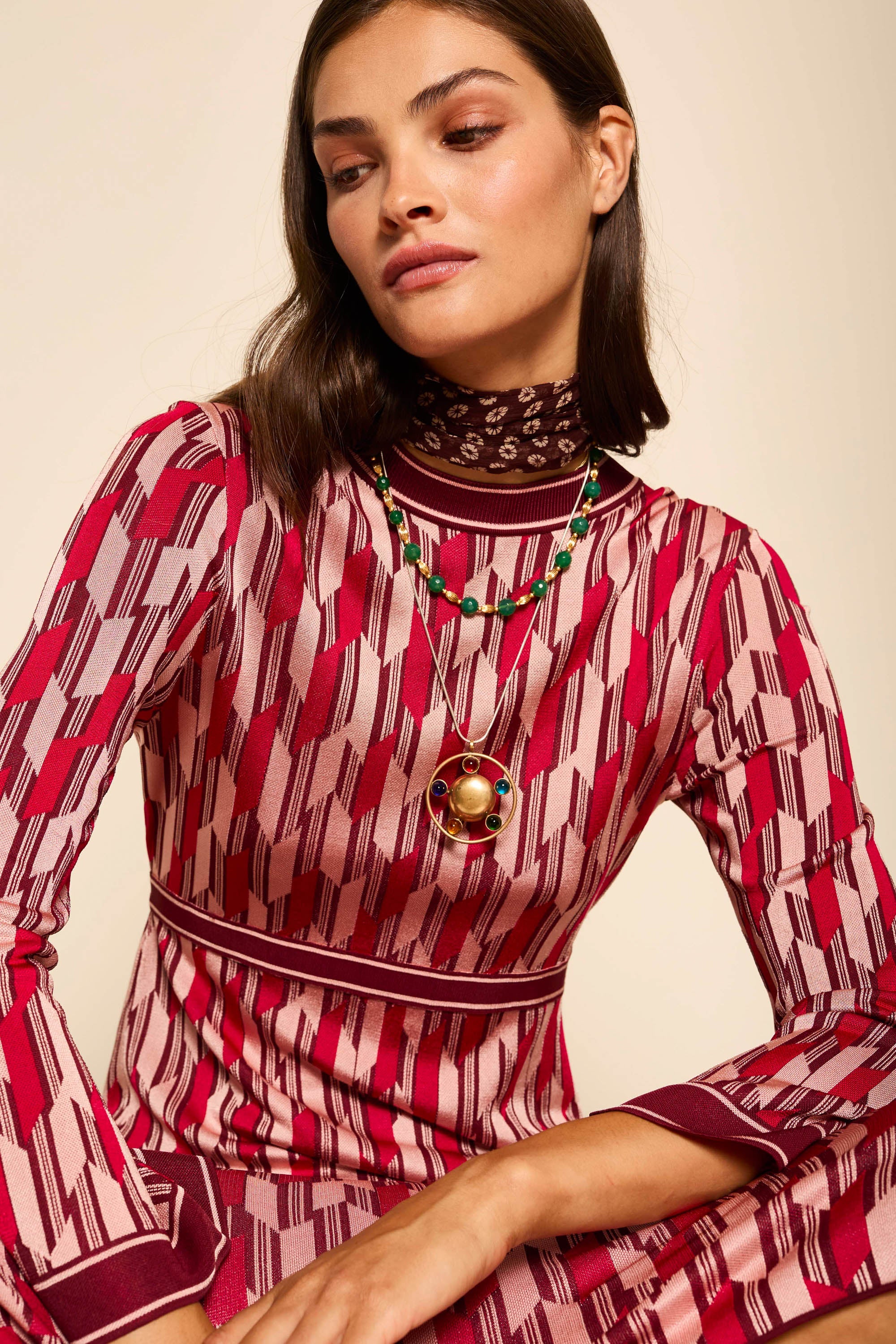 Lille - Chevron Knit Berry - Image 6