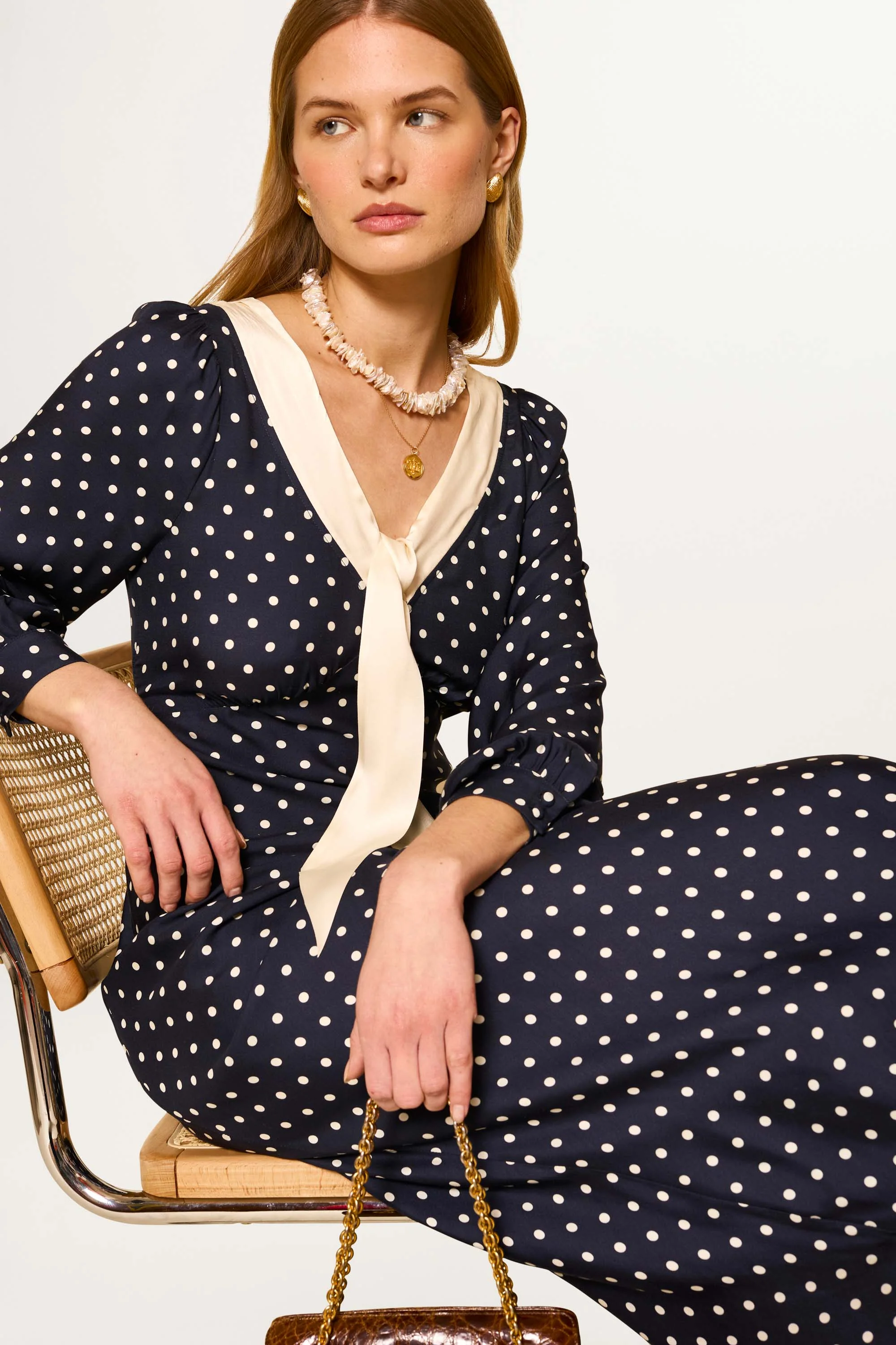 Lotta - Polka Dot Deep Navy - Image 3