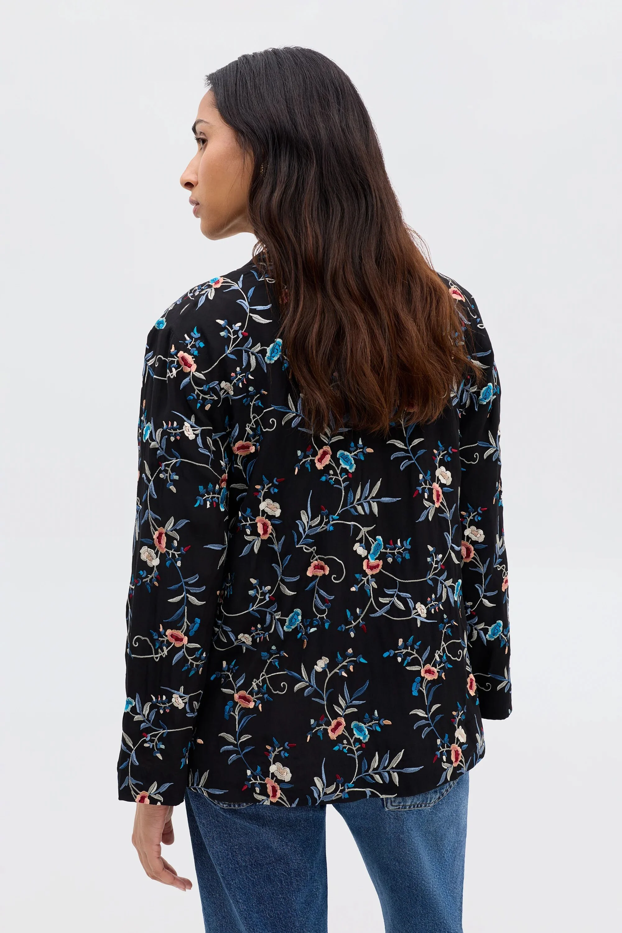 Malachy - Botanical Embroidery Black - Image 5