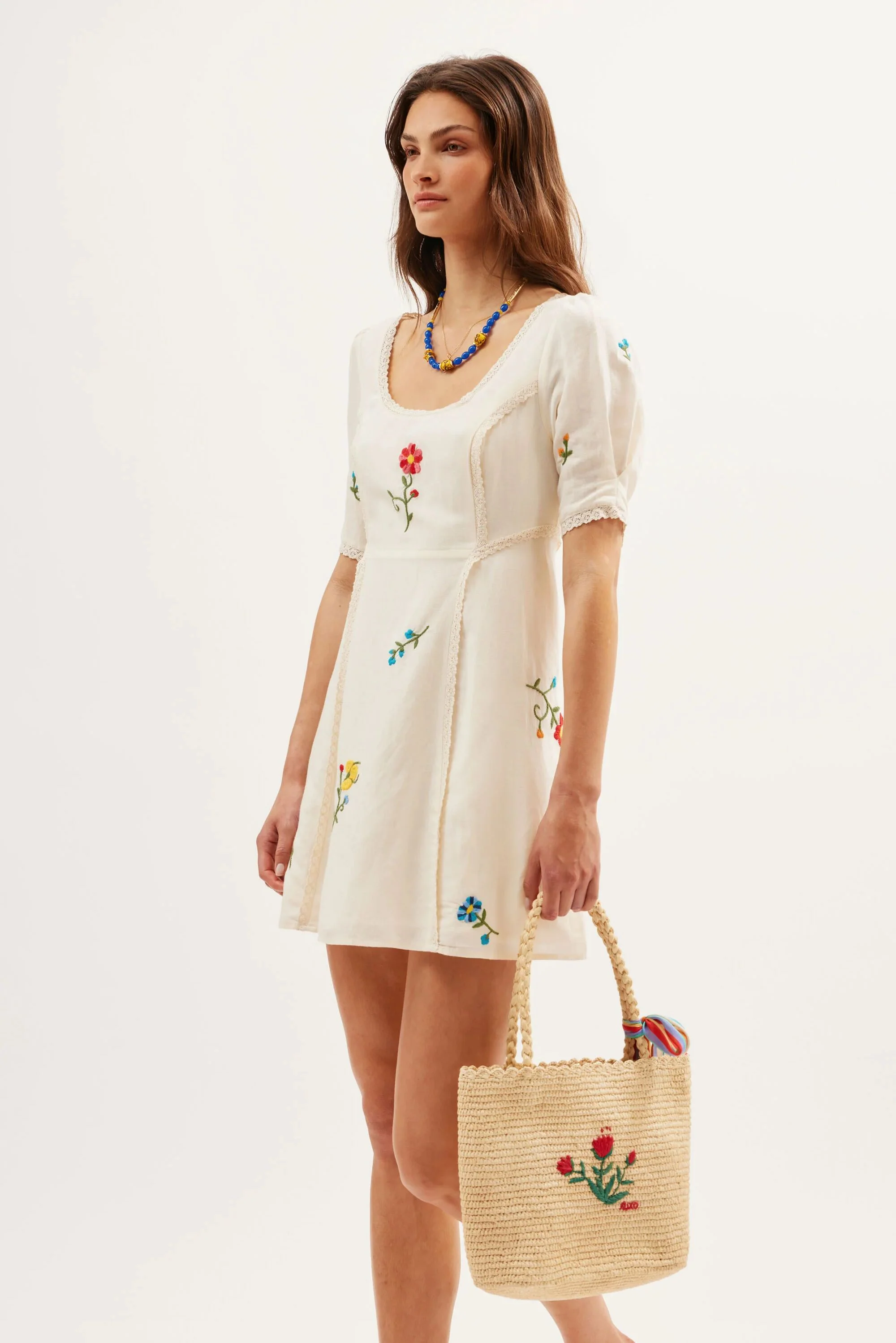 Marne - Ombre Floral Embroidery Cream - Image 5