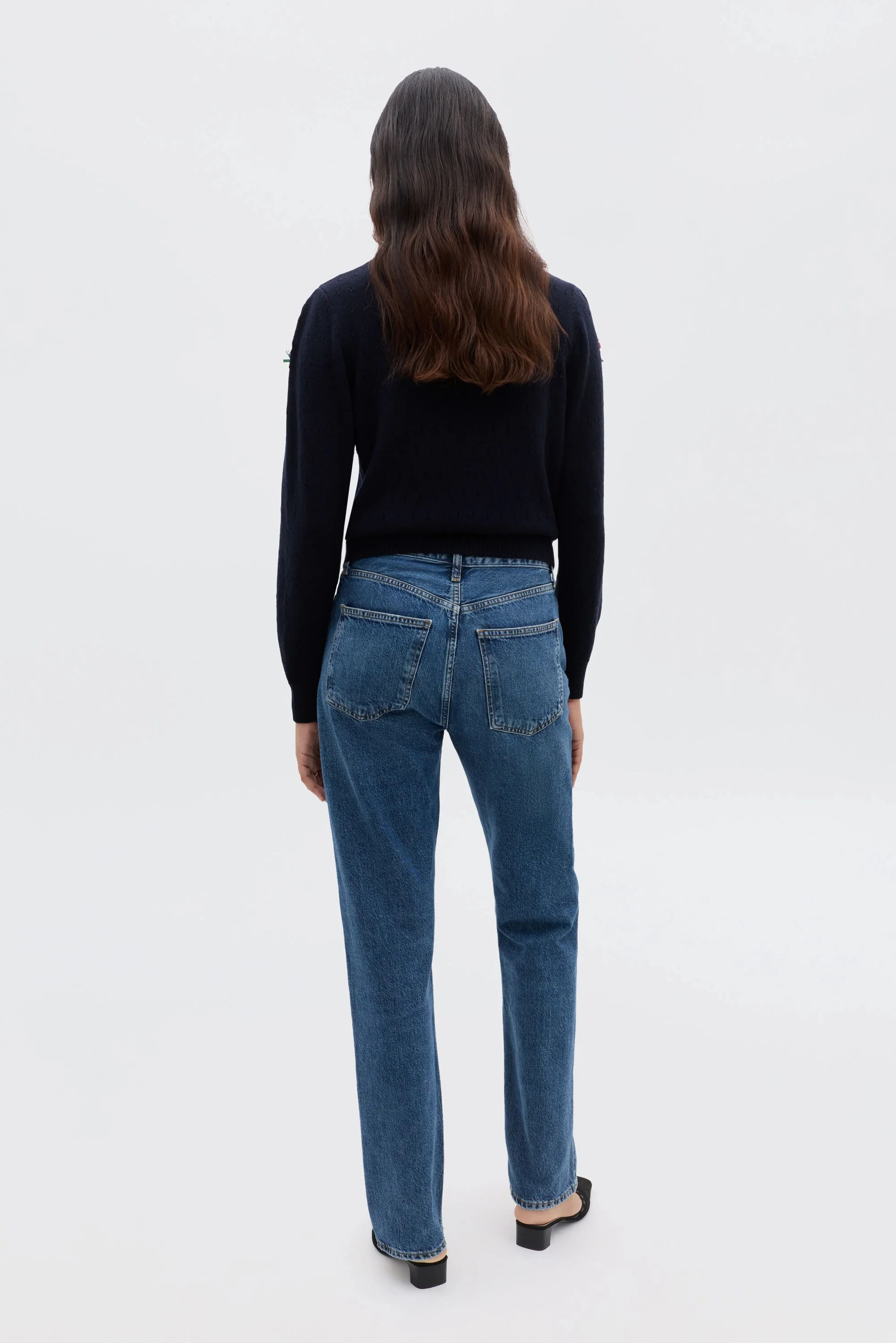 Merinda - Floret Embroidery Deep Navy - Image 5