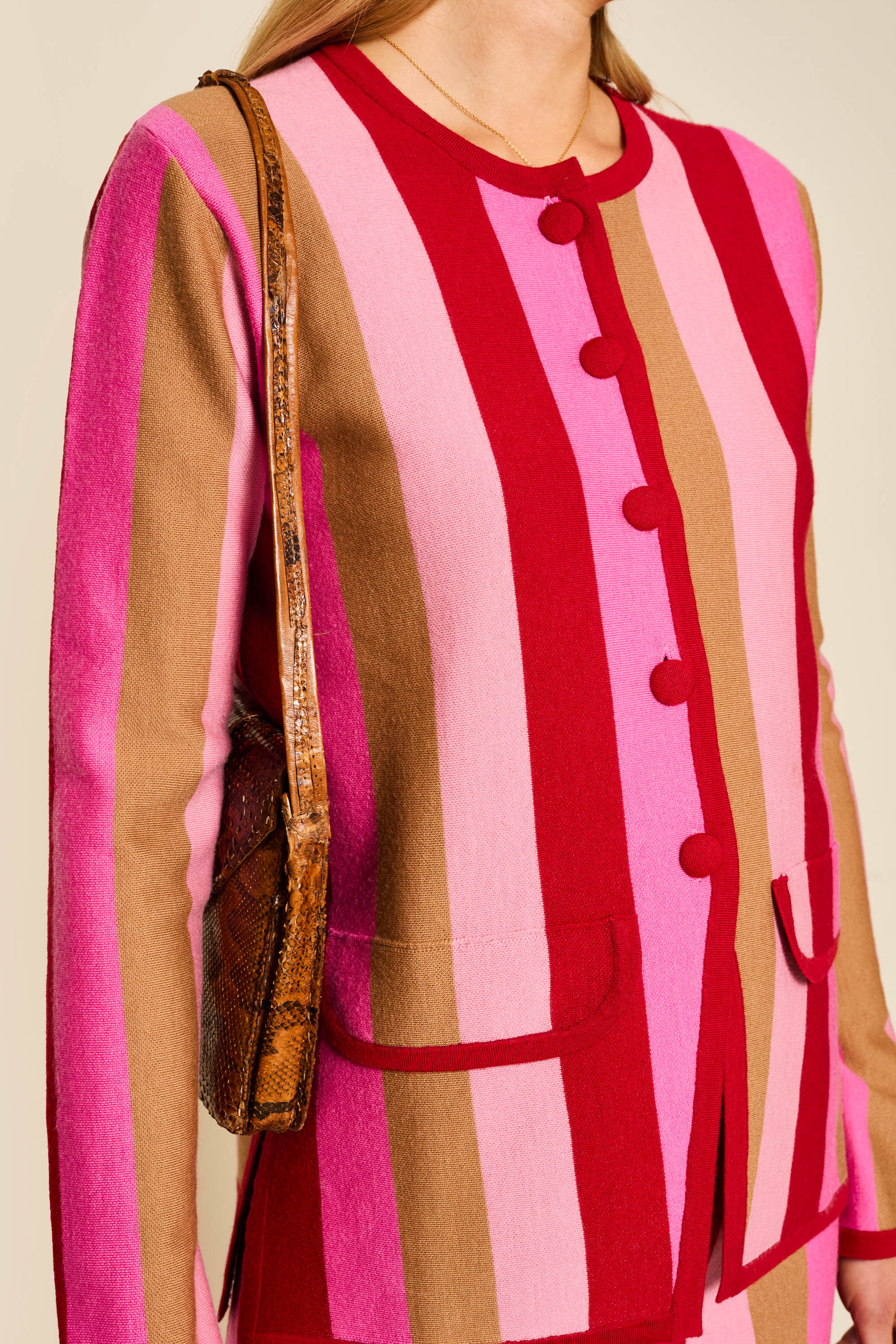 Mirja - Victoria Stripe Jacquard Pink - Image 6