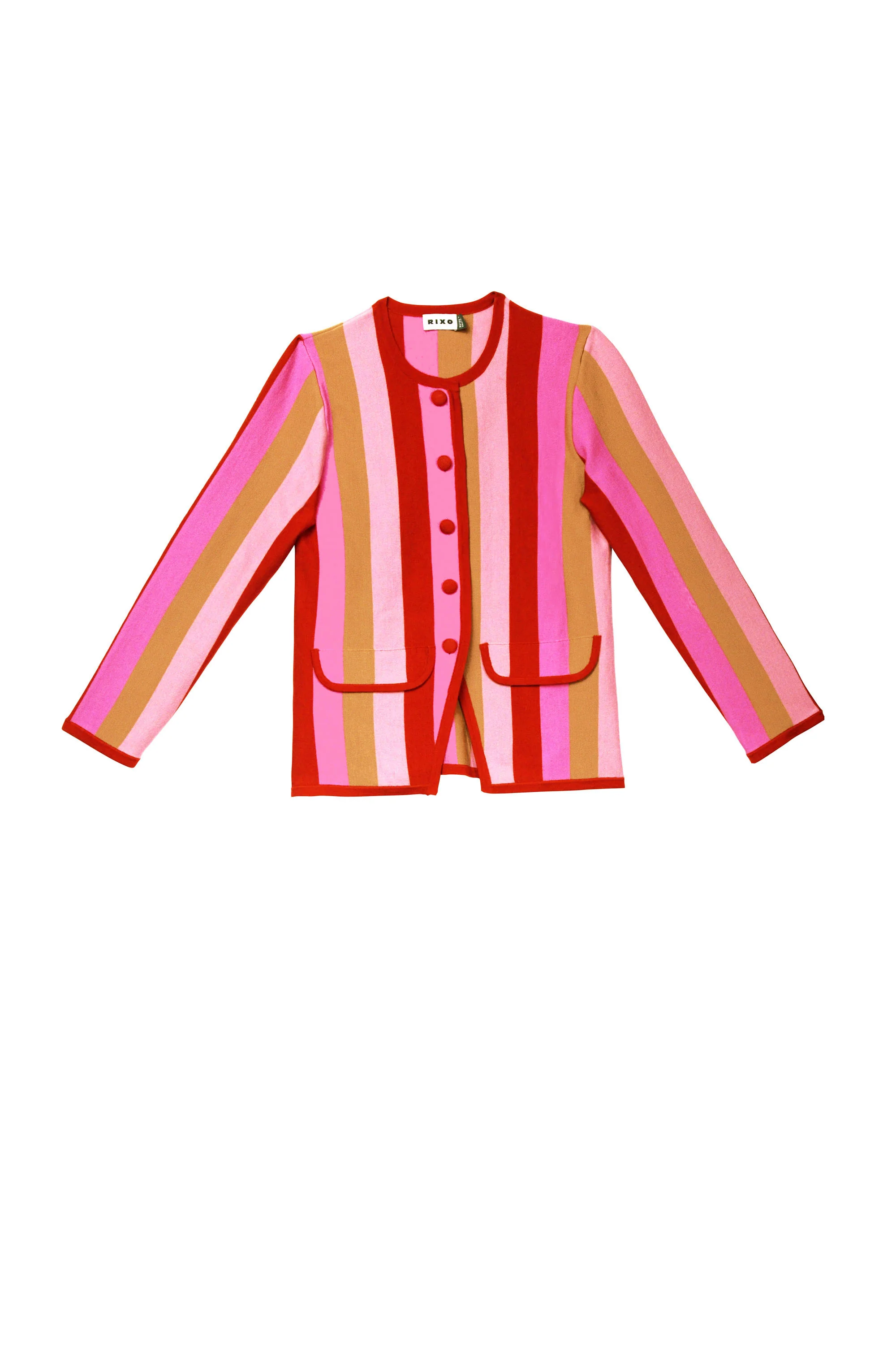 Mirja - Victoria Stripe Jacquard Pink - Image 7