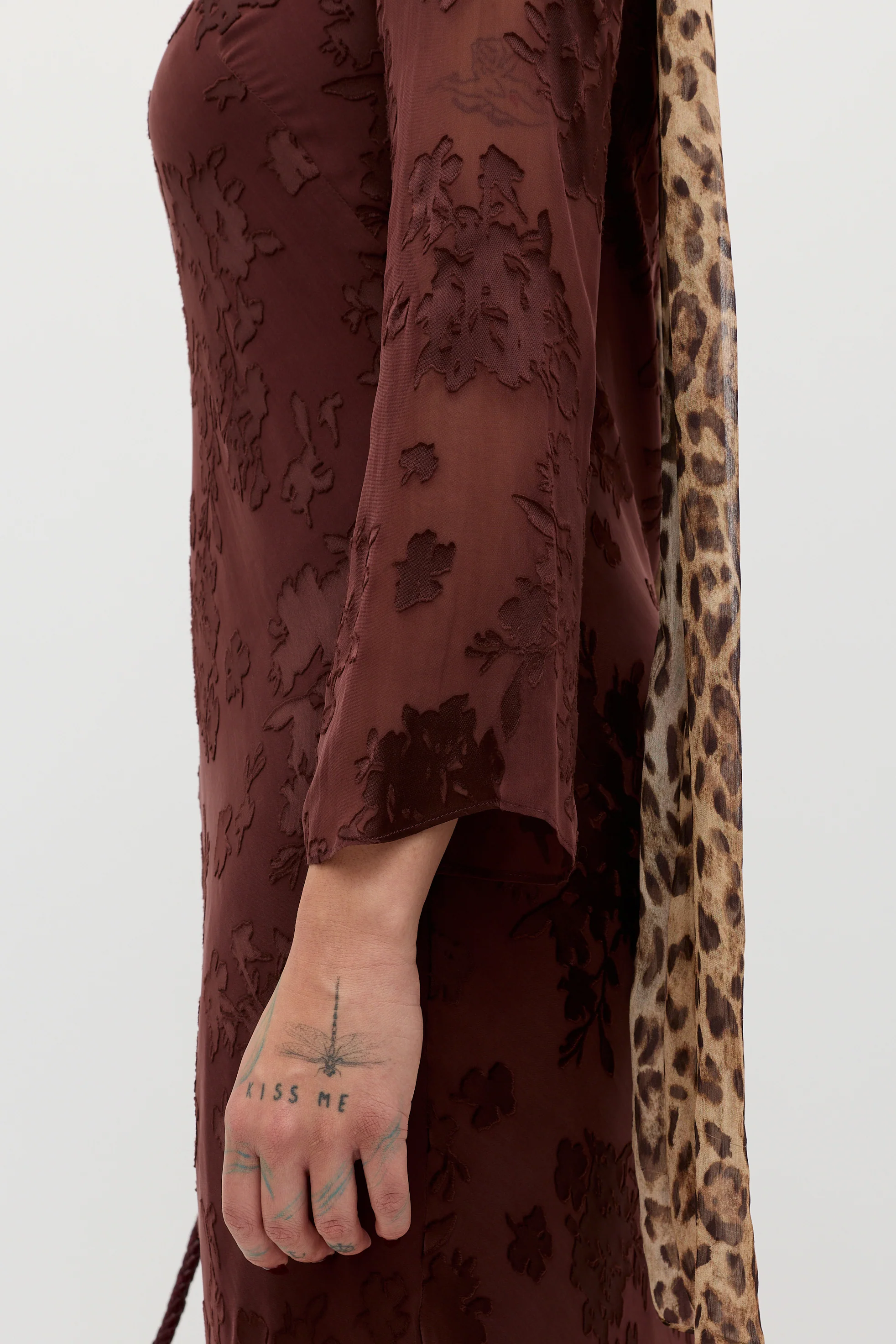 Noraya  -  Bouquet Devoré Brown - Image 4