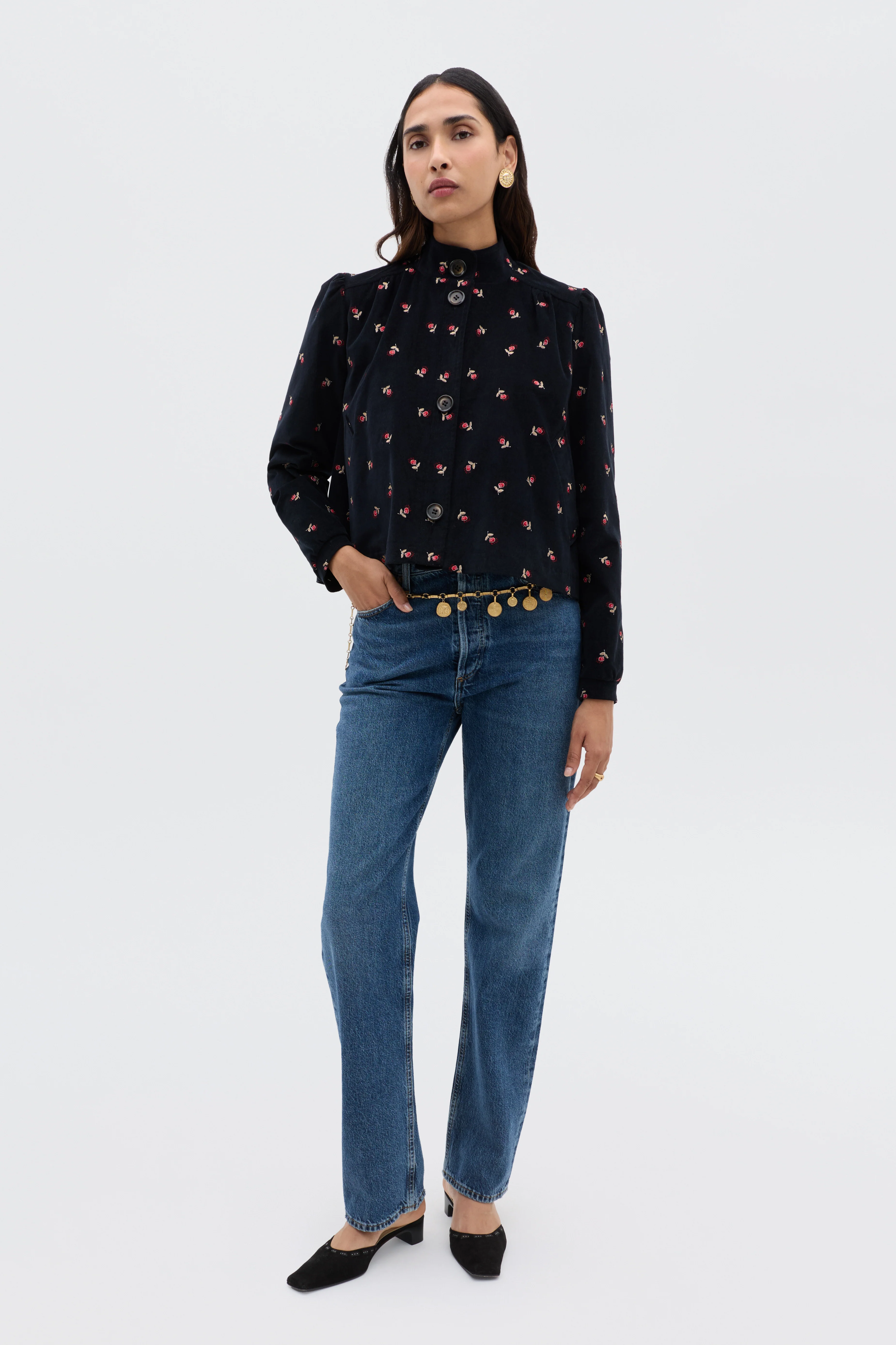 Nyla - Dandy Embroidery Deep Navy - Image 3